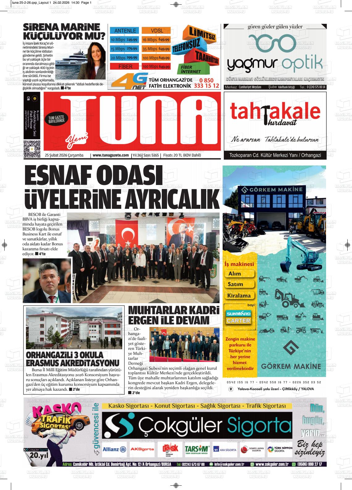 Izmir Yenigun 25.02.2026