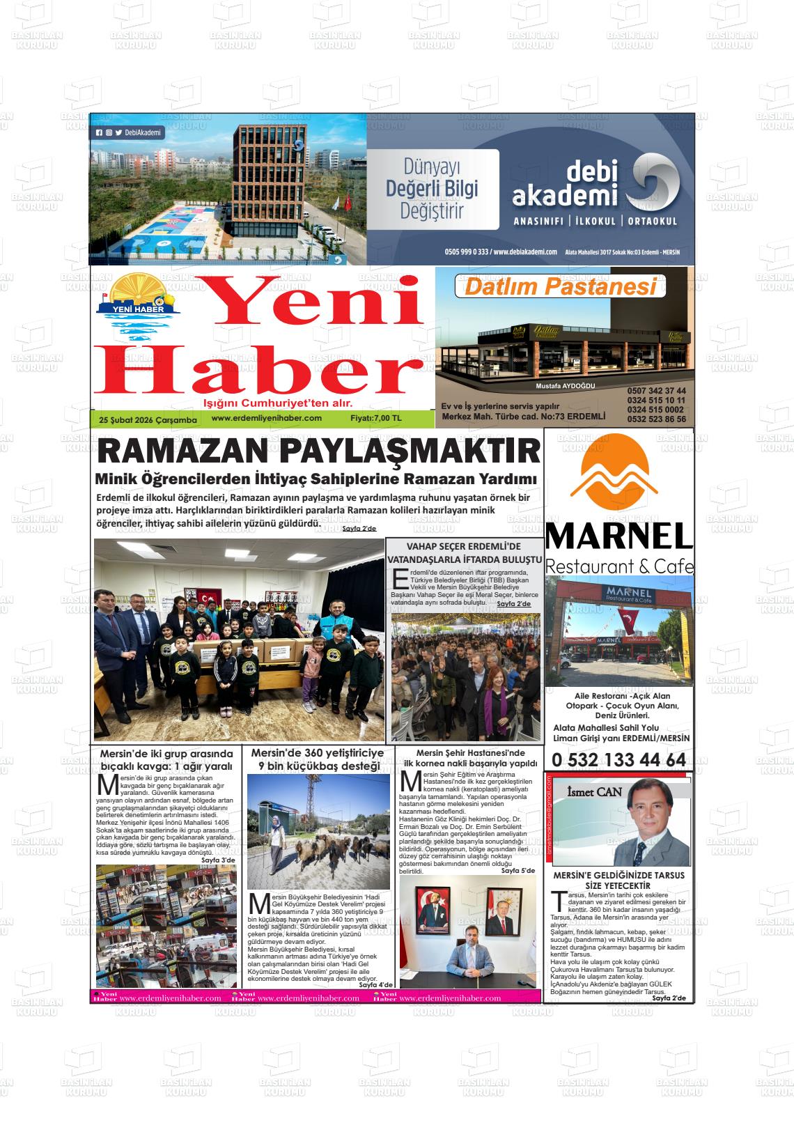 Konya Yenihaber 25.02.2026