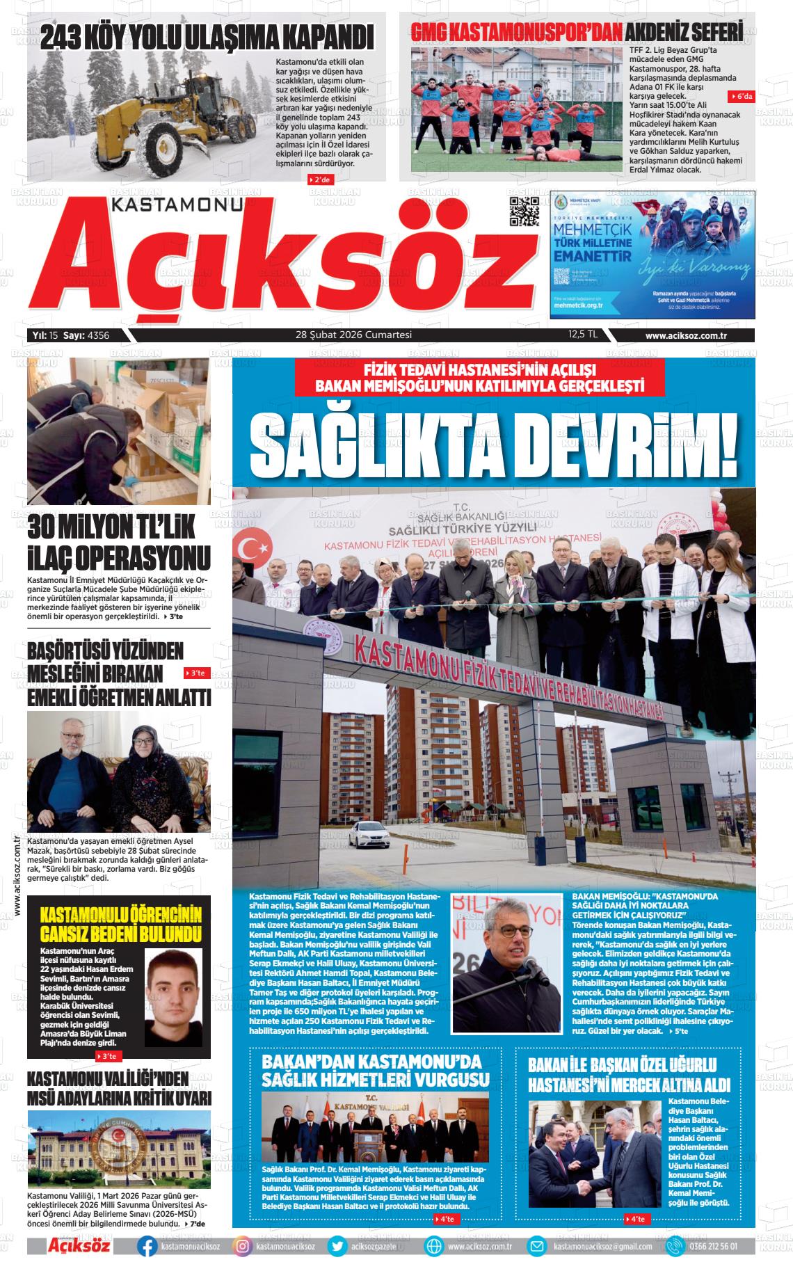 Kastamonu Aciksoz 28.02.2026