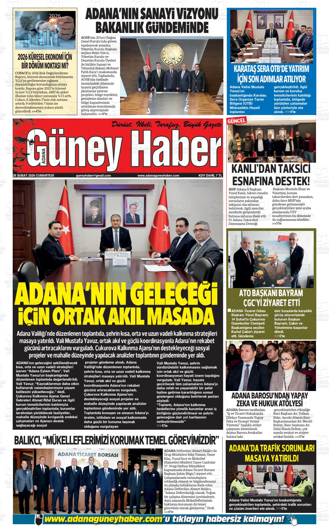 Adana Guneyhaber 28.02.2026