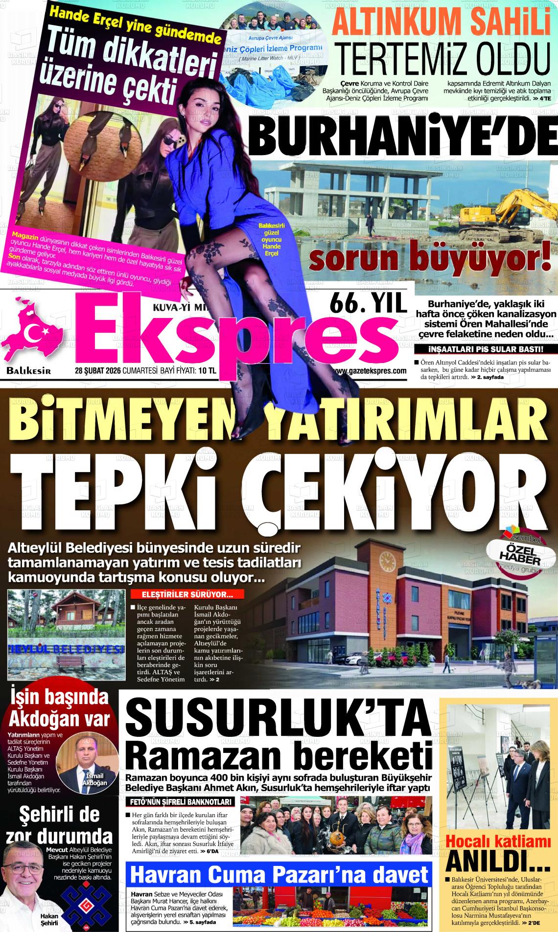 Balikesir Ekspres 28.02.2026