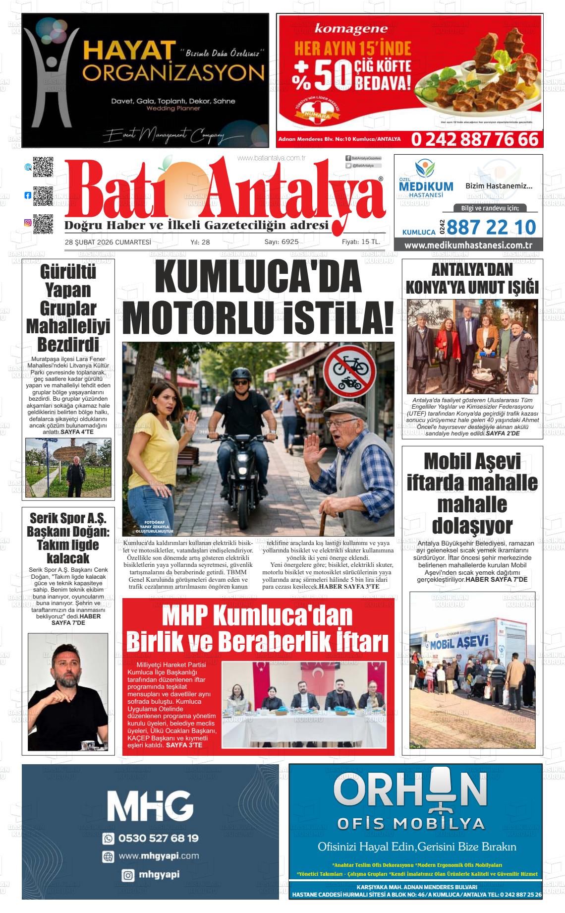 Antalya Bati 28.02.2026