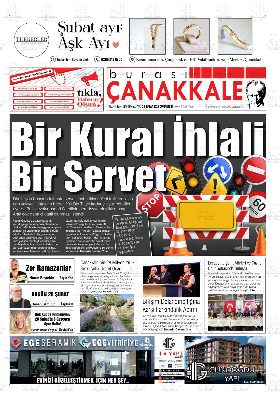 Canakkale Burasi 28.02.2026