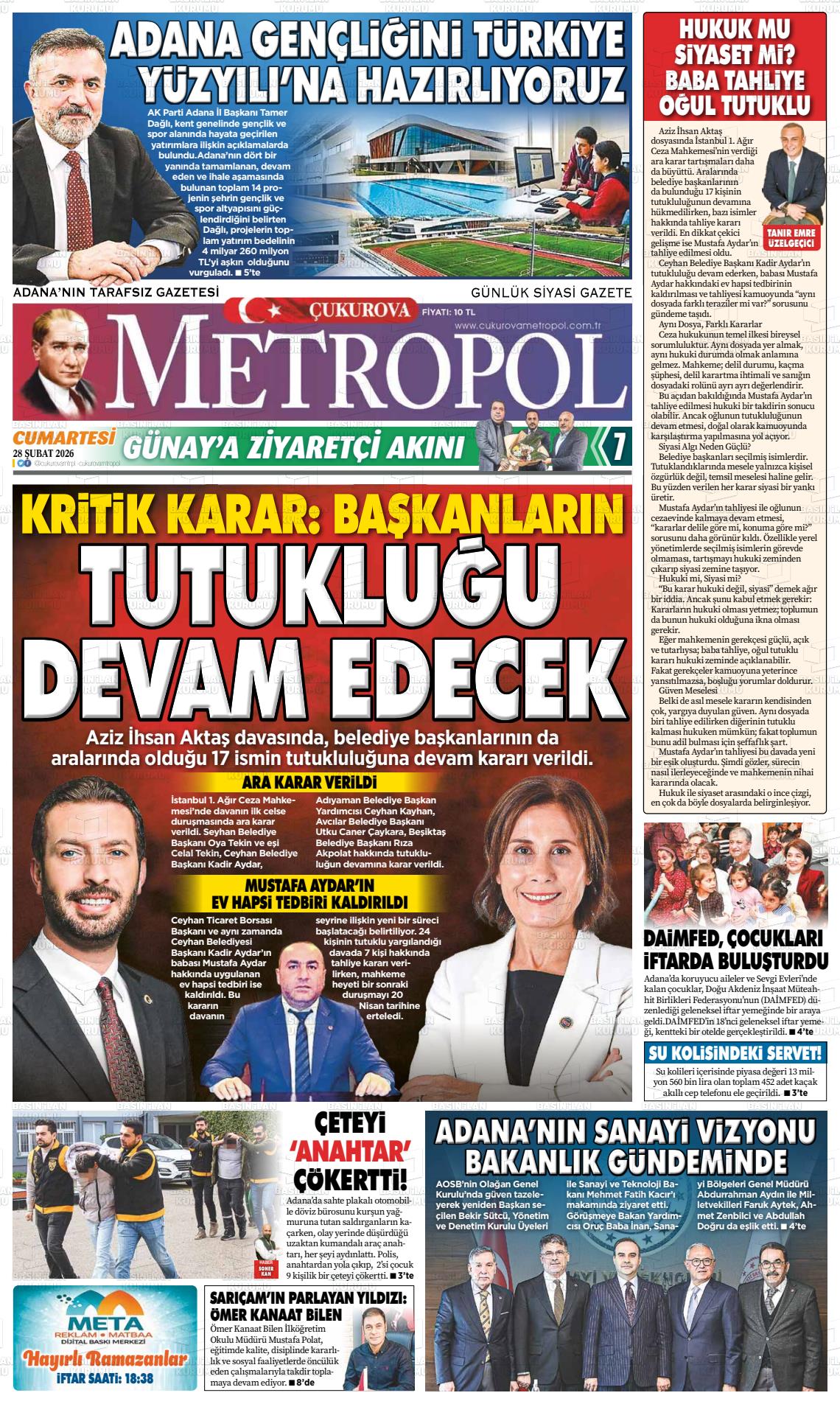 Adana Cukurovametropol 28.02.2026