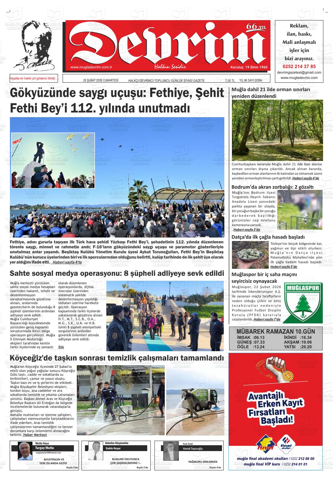 Tekirdag Devrim 28.02.2026