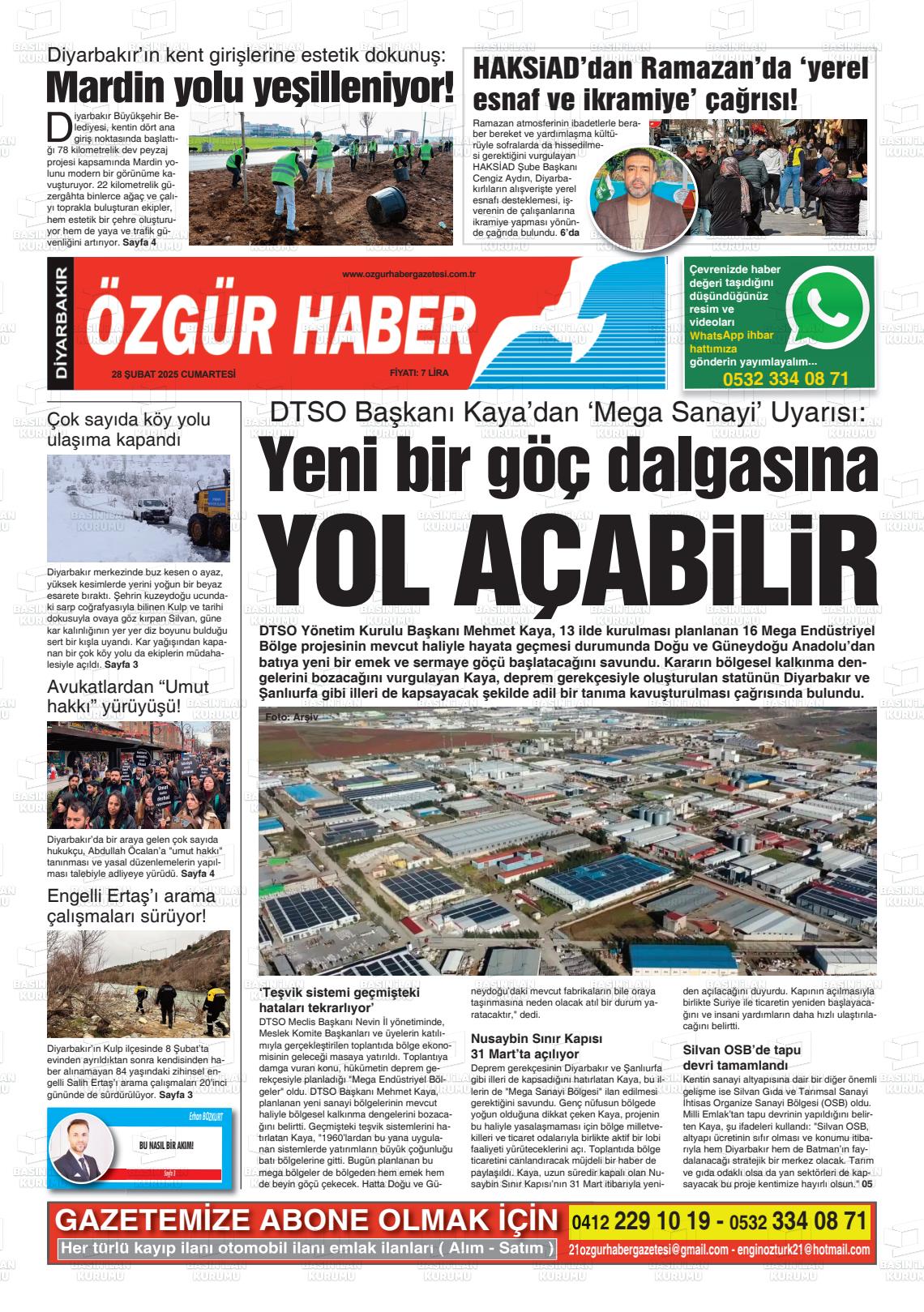 Diyarbakir Ozgurhaber 28.02.2026