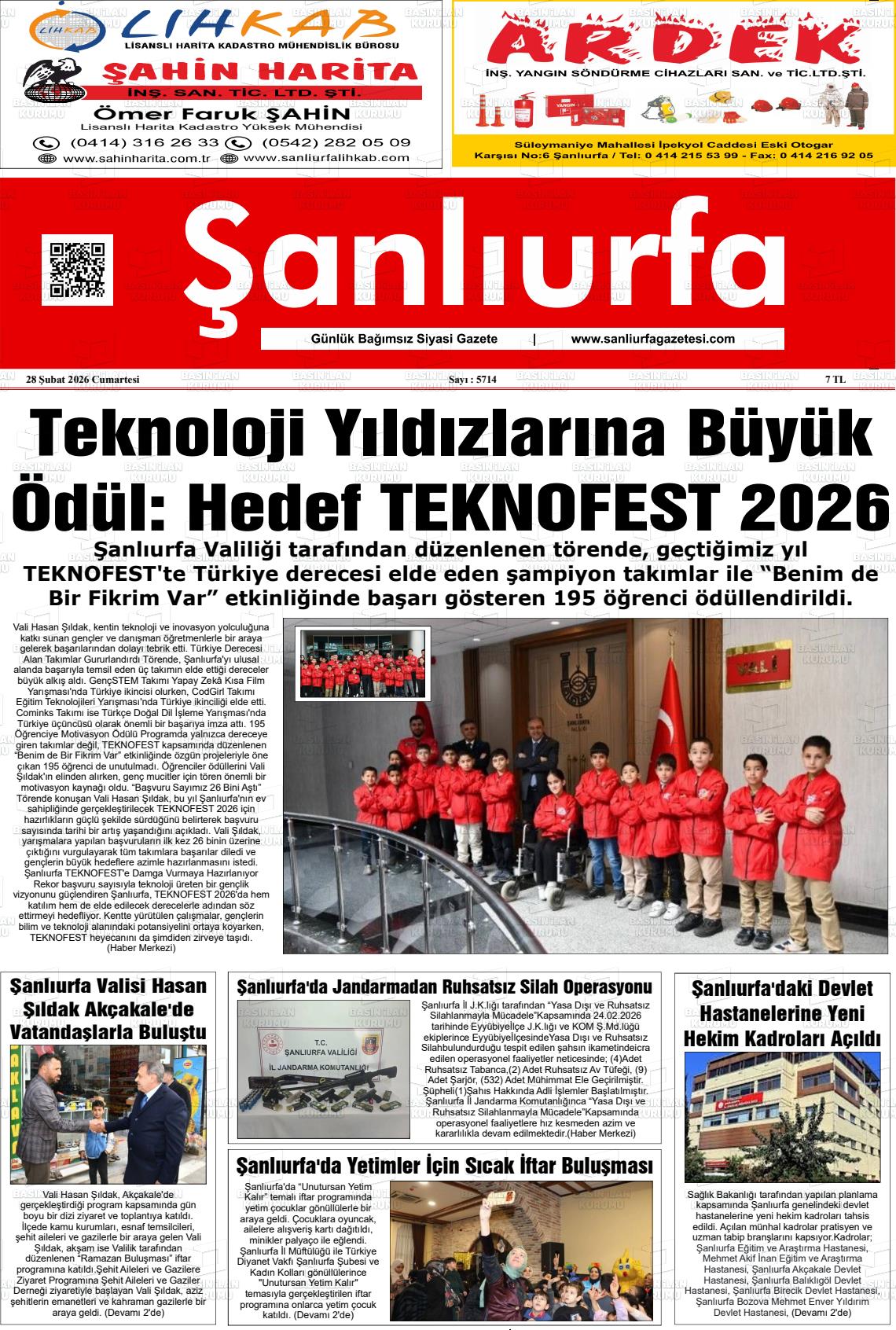 Sanliurfa Dunyadaveturkiyede 28.02.2026