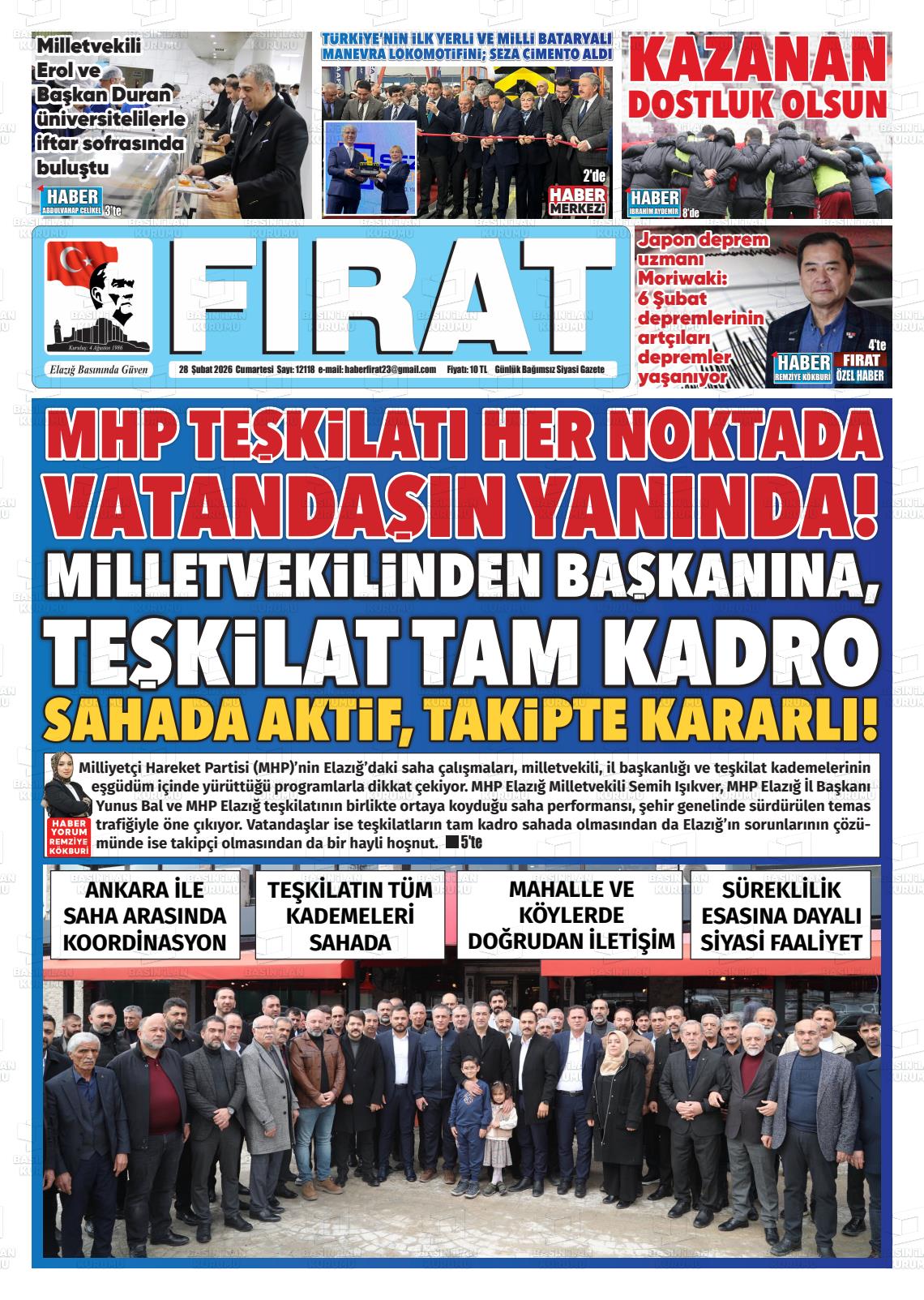 Elazig Firatgazetesi 28.02.2026