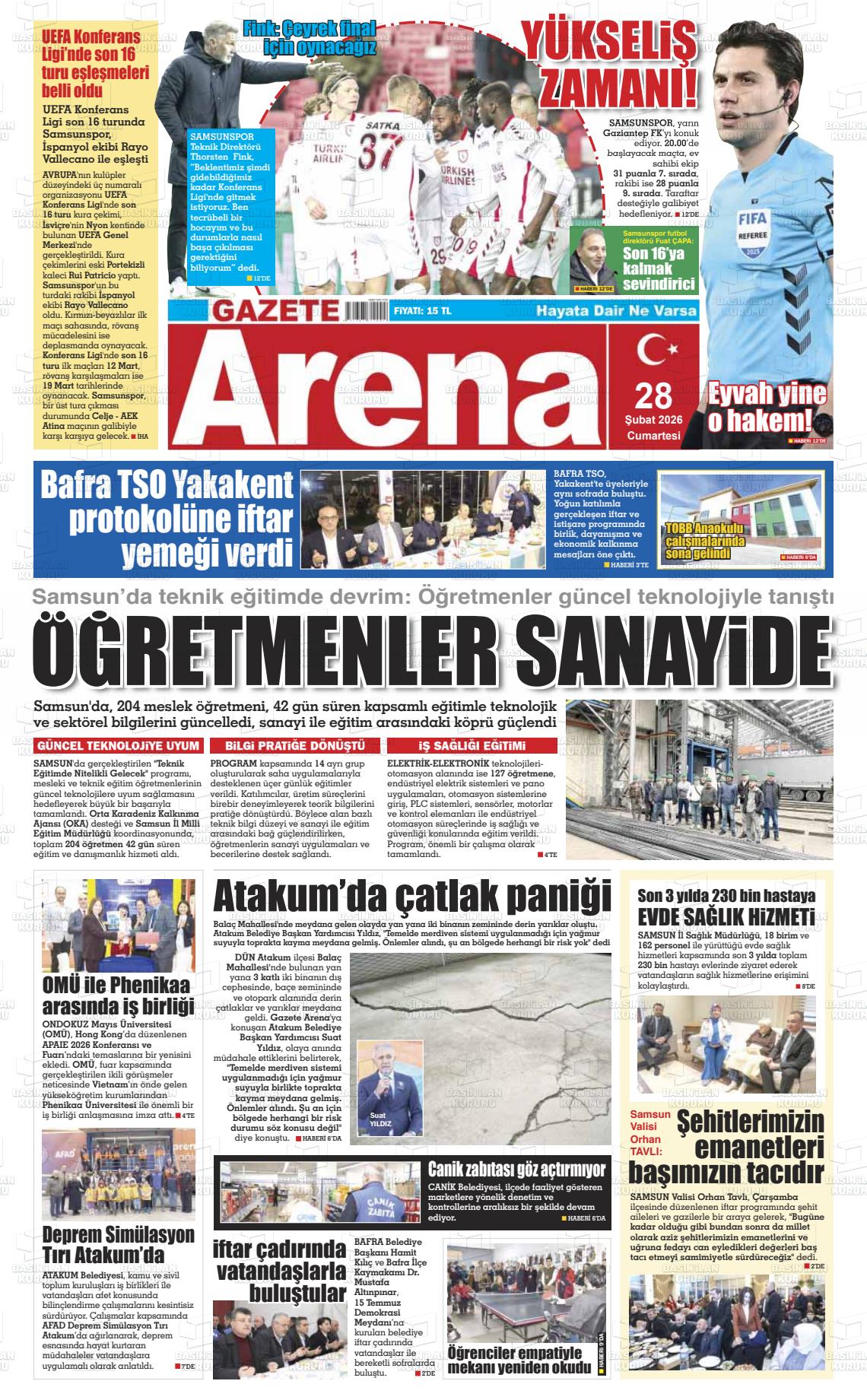 Samsun Gazetearena 28.02.2026