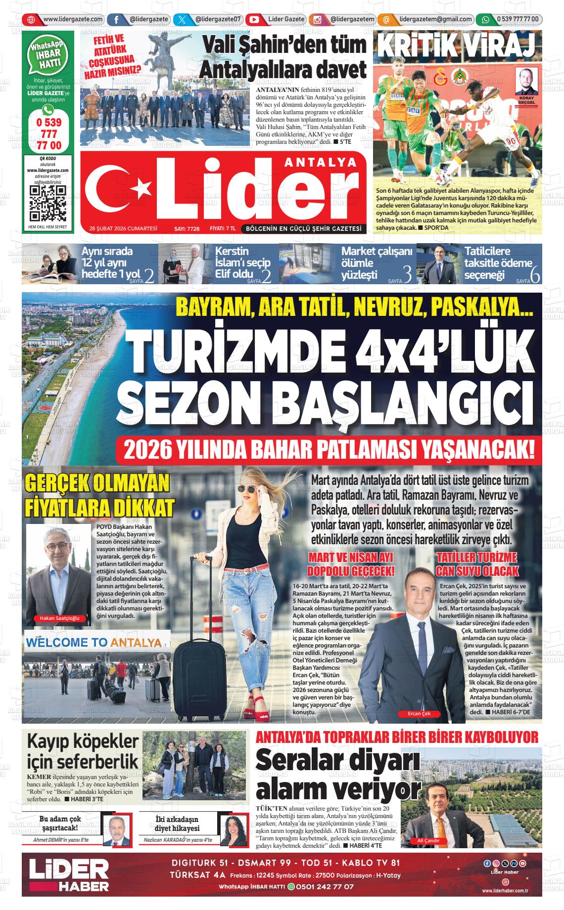 Antalya Gazetebir 28.02.2026