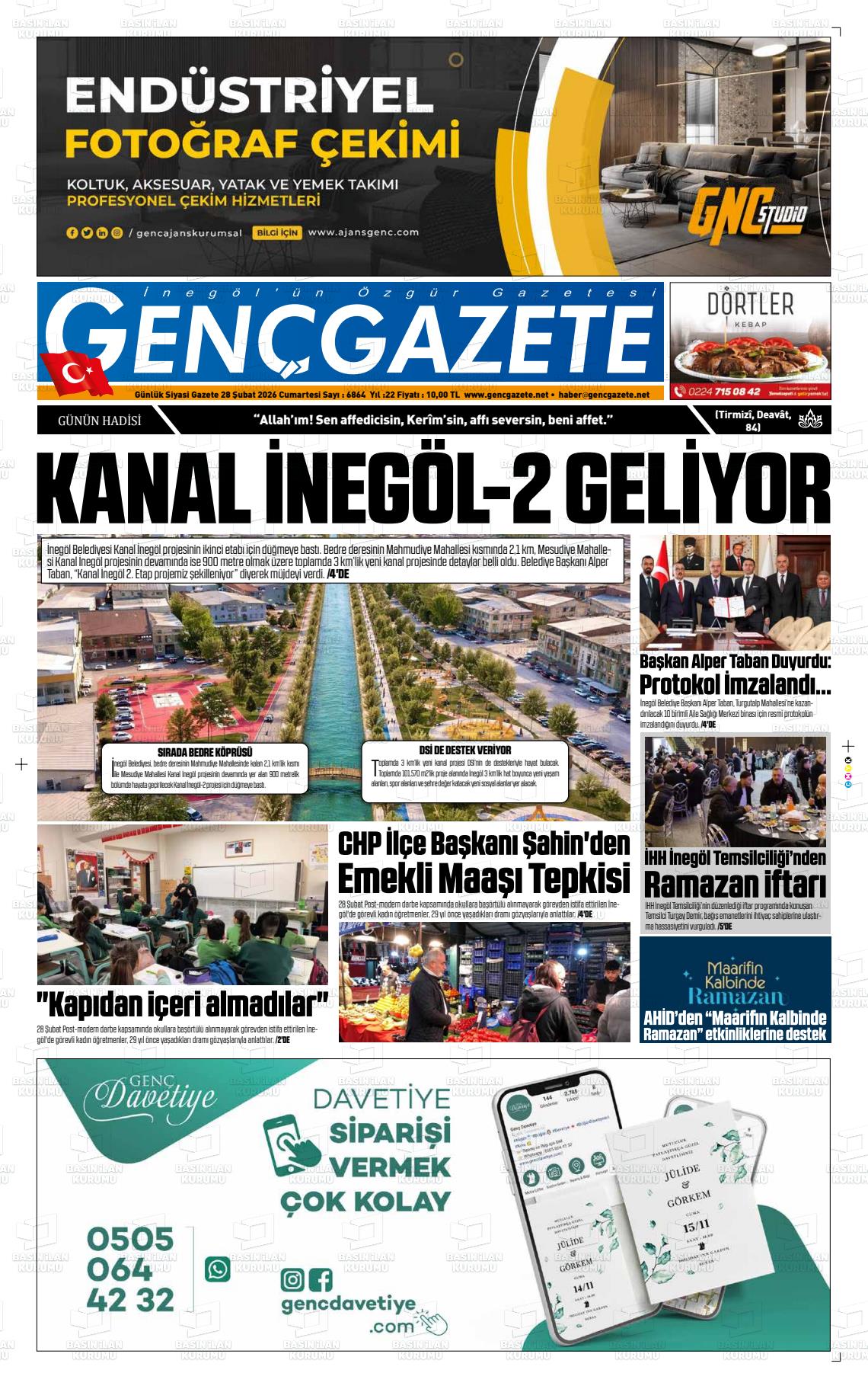 Bursa Gencgazete 28.02.2026
