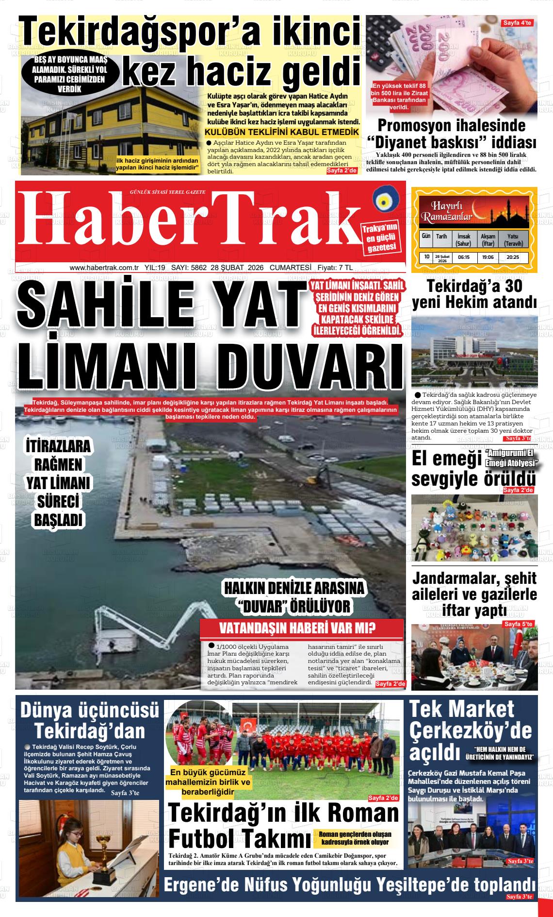 Tekirdag Habertrak 28.02.2026