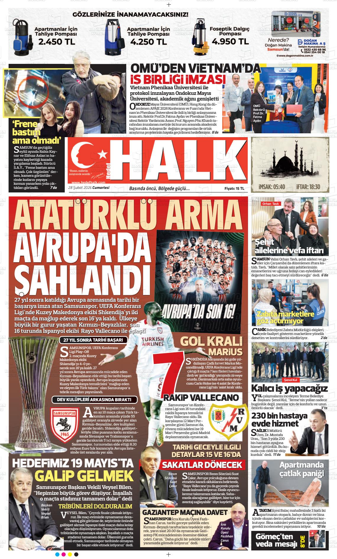 Samsun Hedefhalk 28.02.2026