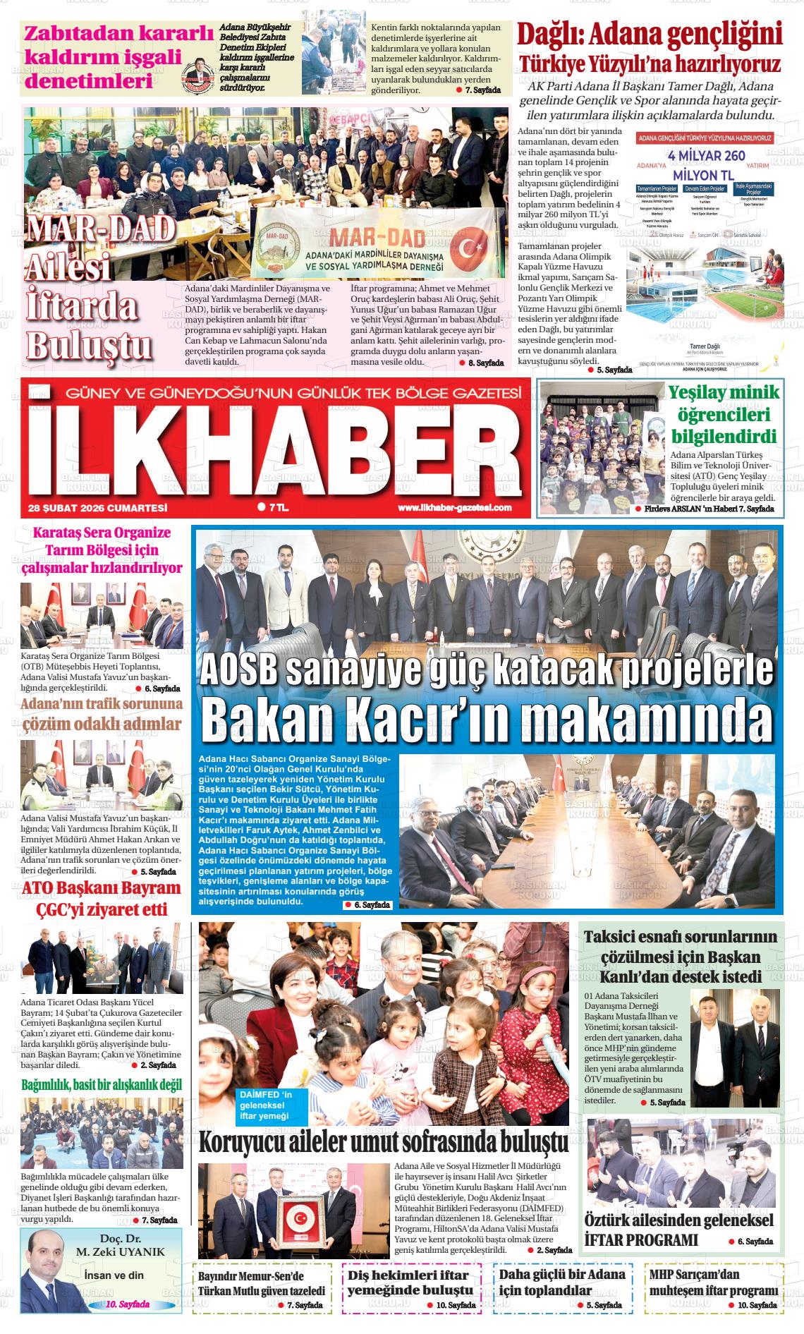 Adana Ilkhaber 28.02.2026