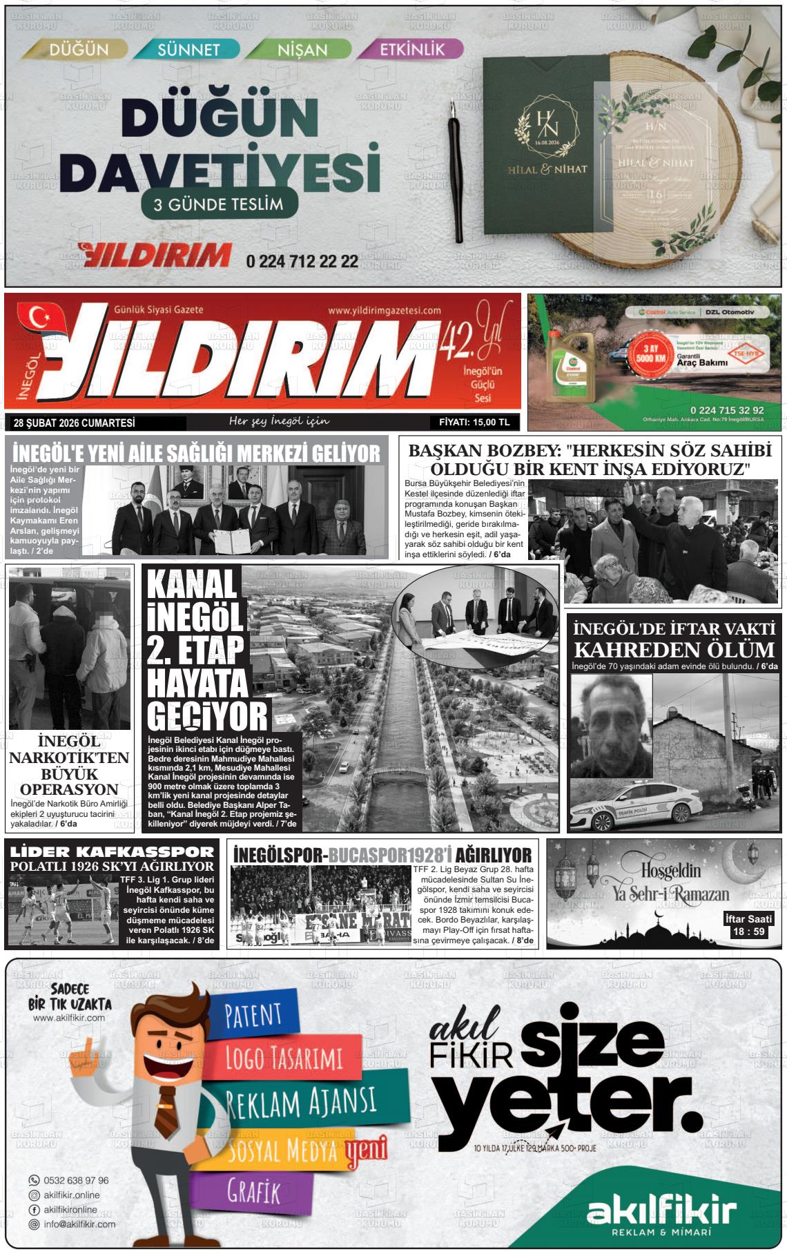Bursa Inegolyildirim 28.02.2026