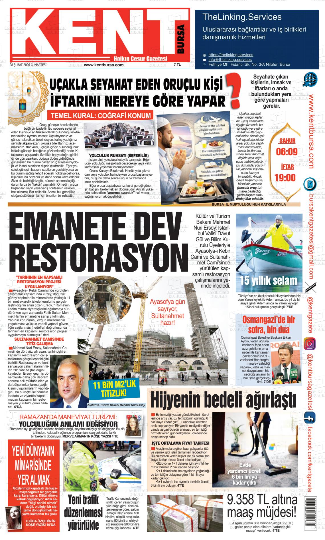 Bursa Kent 28.02.2026