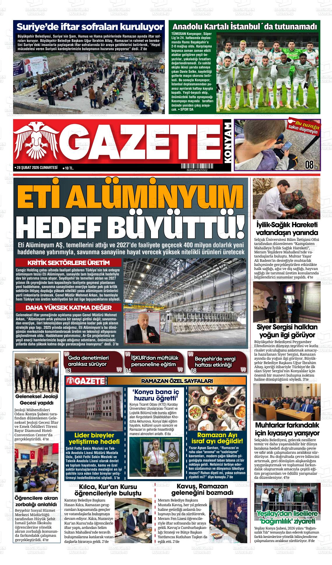 Konya Yenigun 28.02.2026