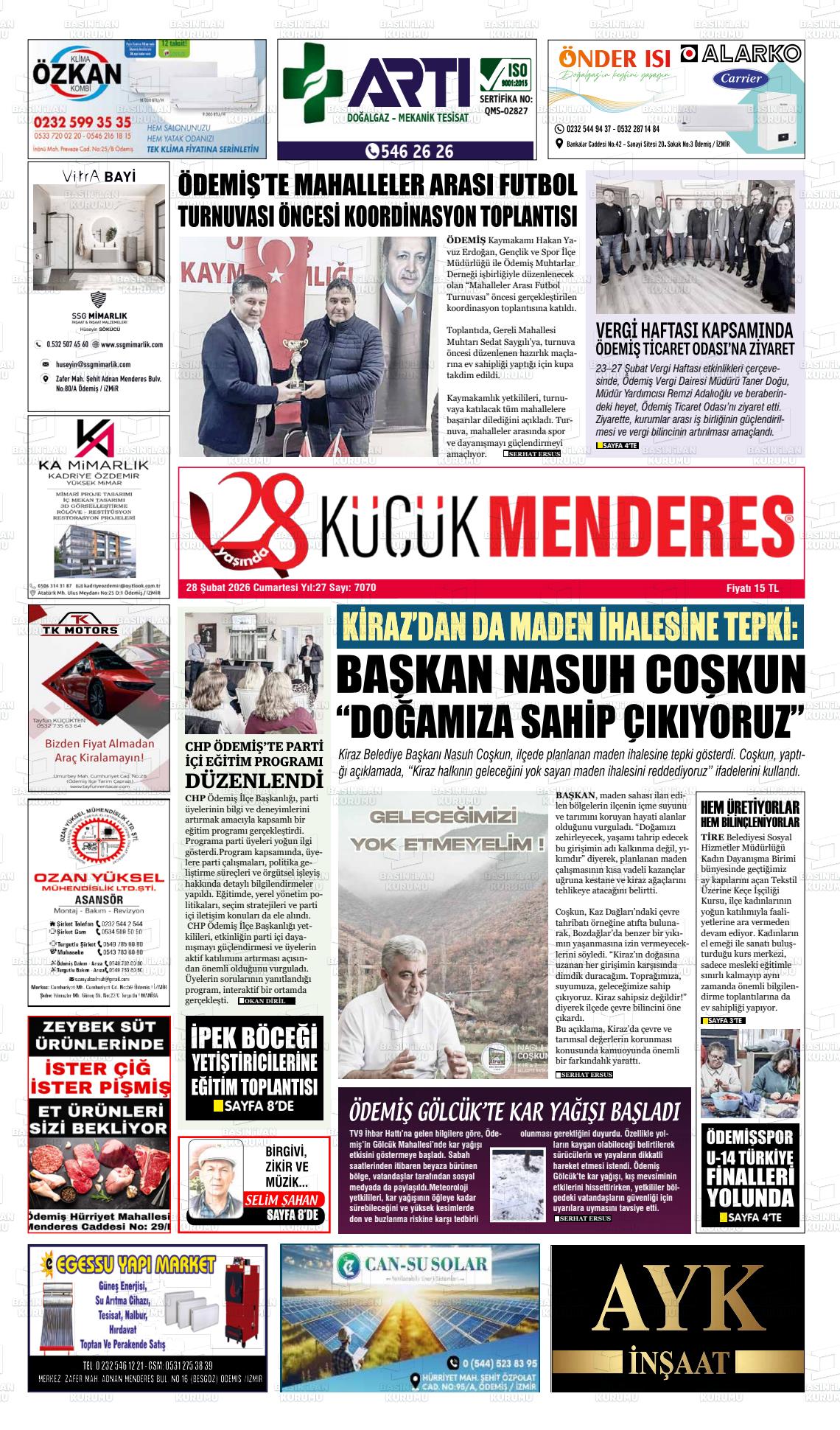 Izmir Kucukmenderes 28.02.2026