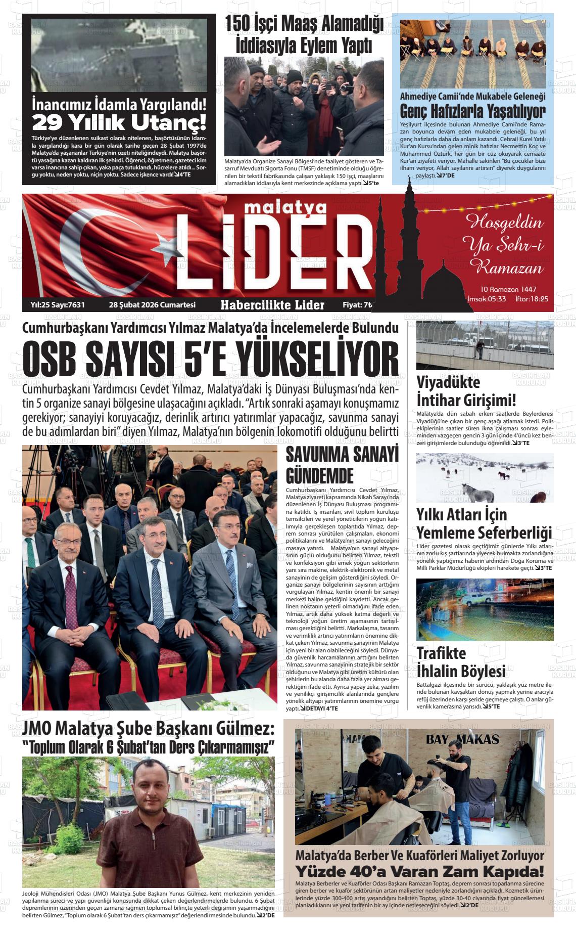 Malatya Sonsoz 28.02.2026