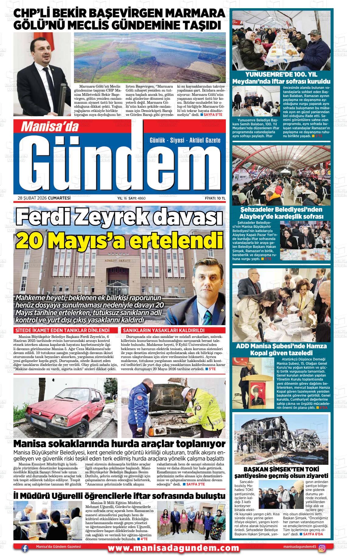 Manisa Dagundem 28.02.2026