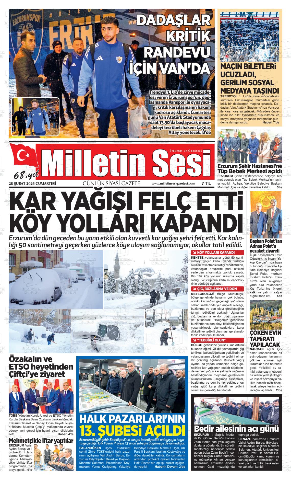 Erzurum Milletinsesi 28.02.2026