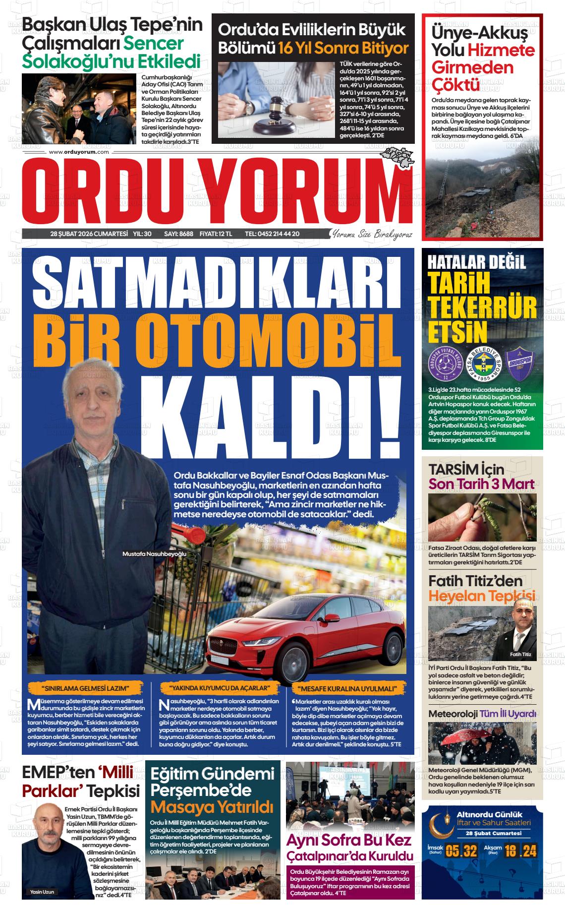 Ordu Yorum 28.02.2026