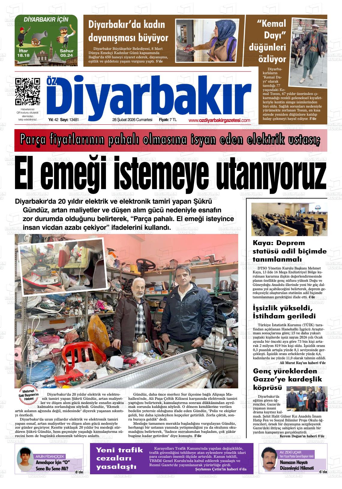 Diyarbakir Oz 28.02.2026