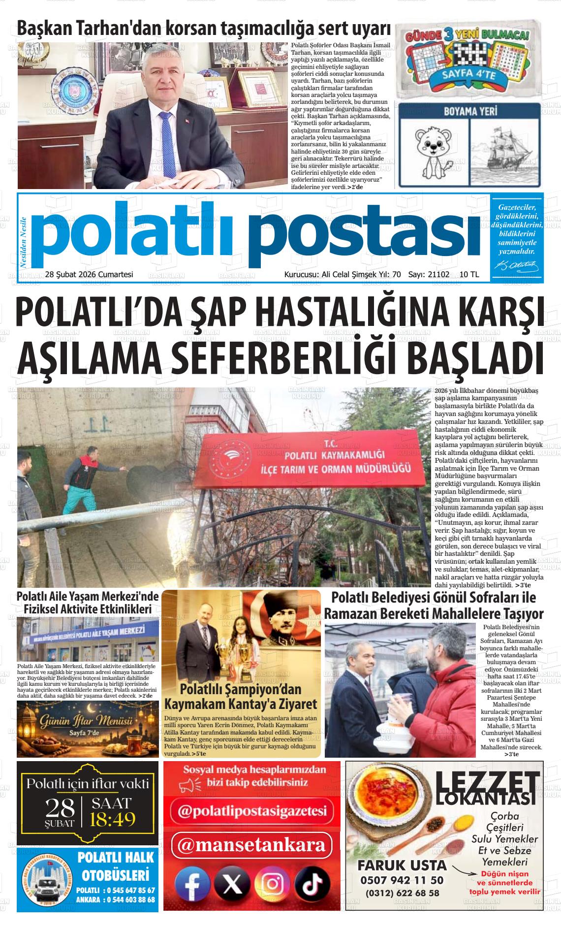 Ankara Polatlipostasi 28.02.2026