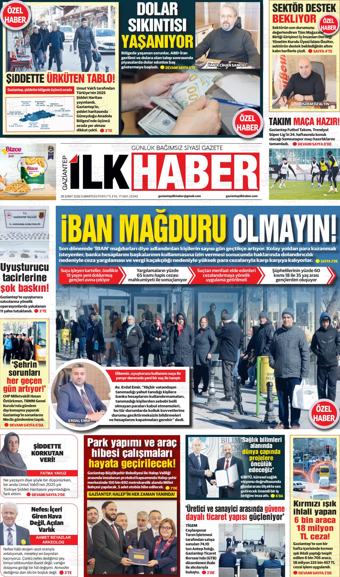 Sabah(gaziantep) 28.02.2026