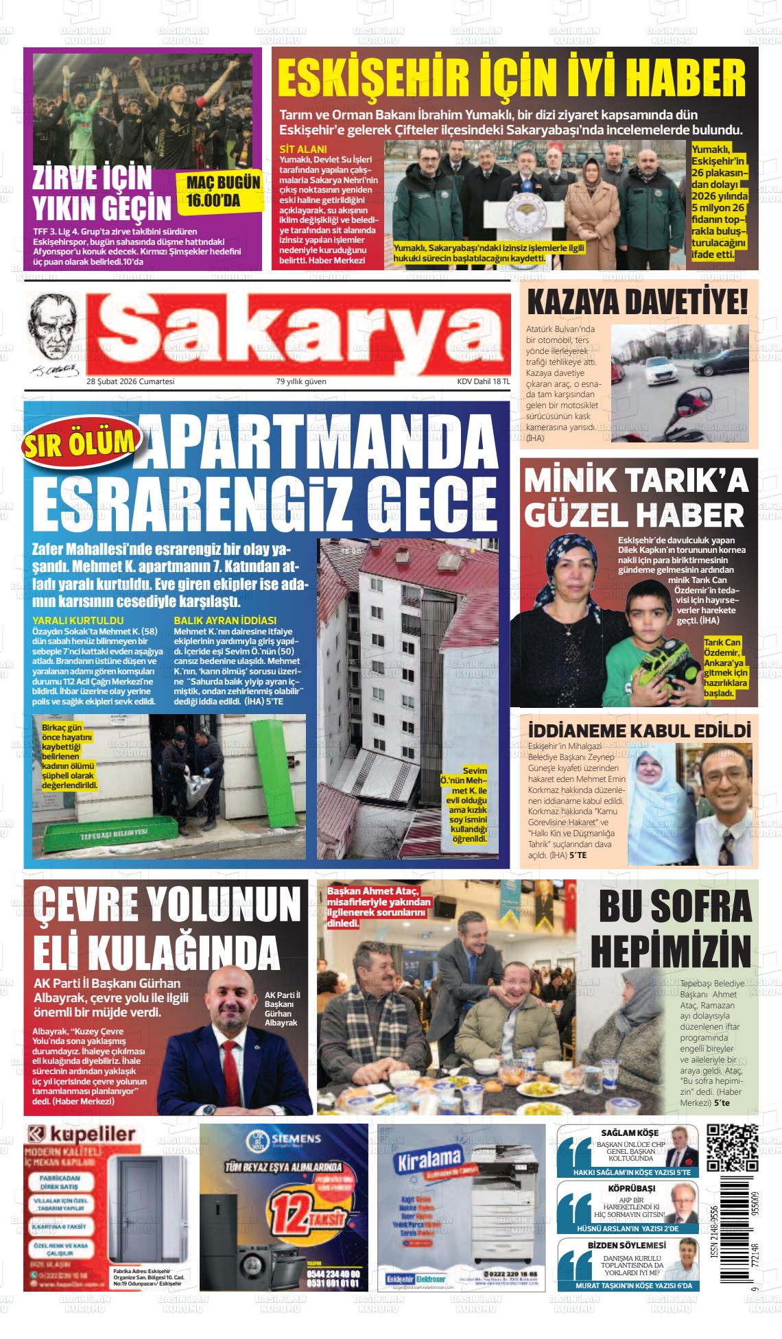 Eskisehir Sakarya 28.02.2026