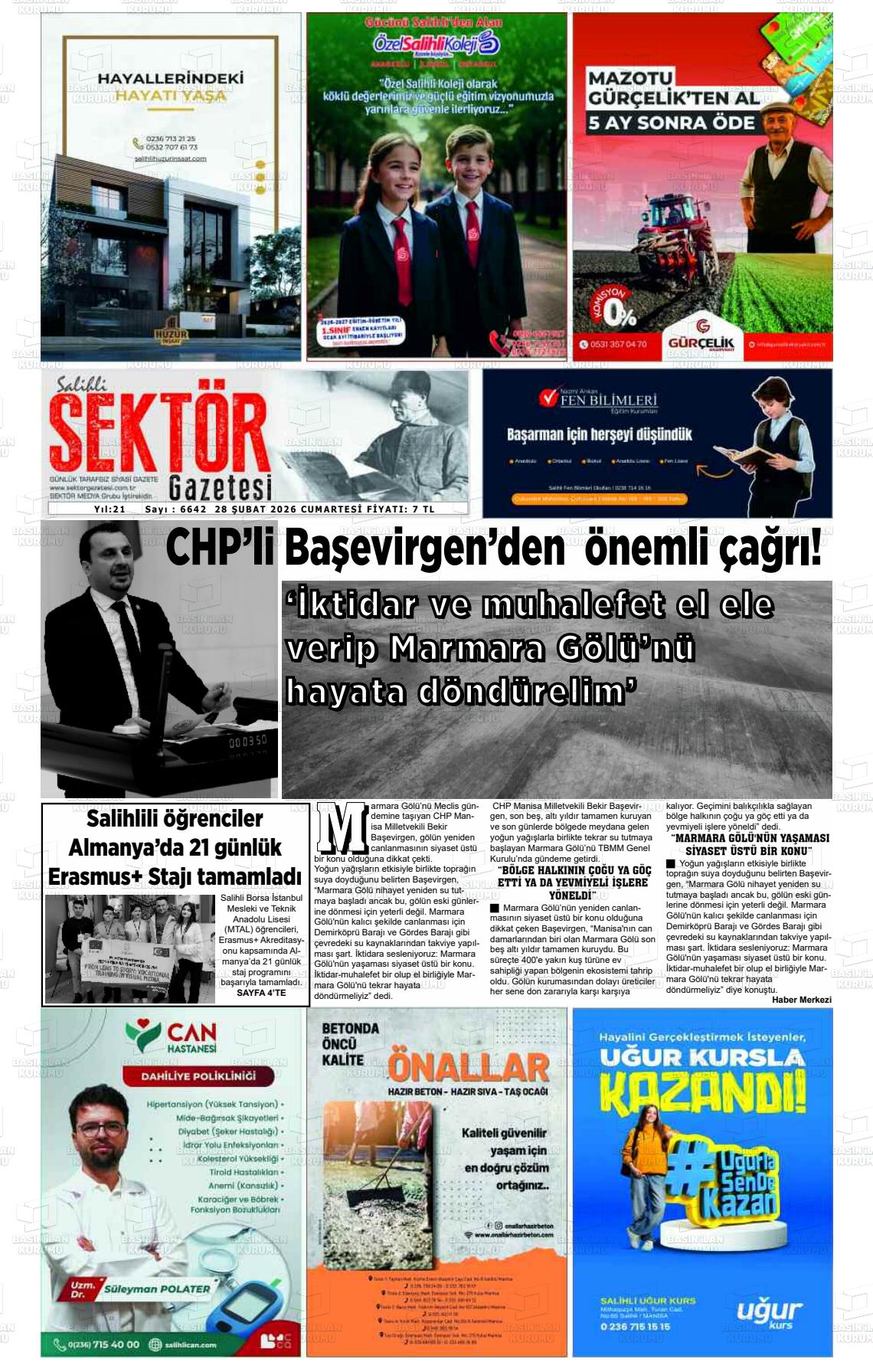 Manisa Salihlisektor 28.02.2026