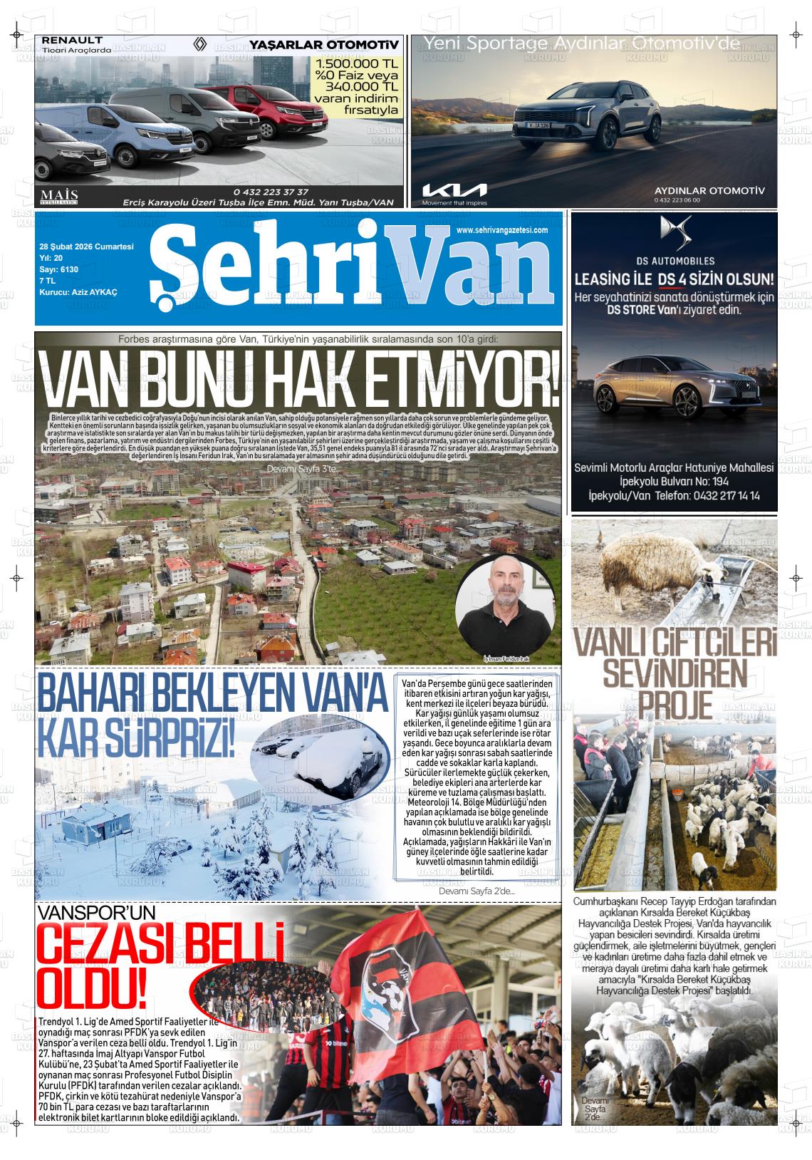 Van Sehri 28.02.2026