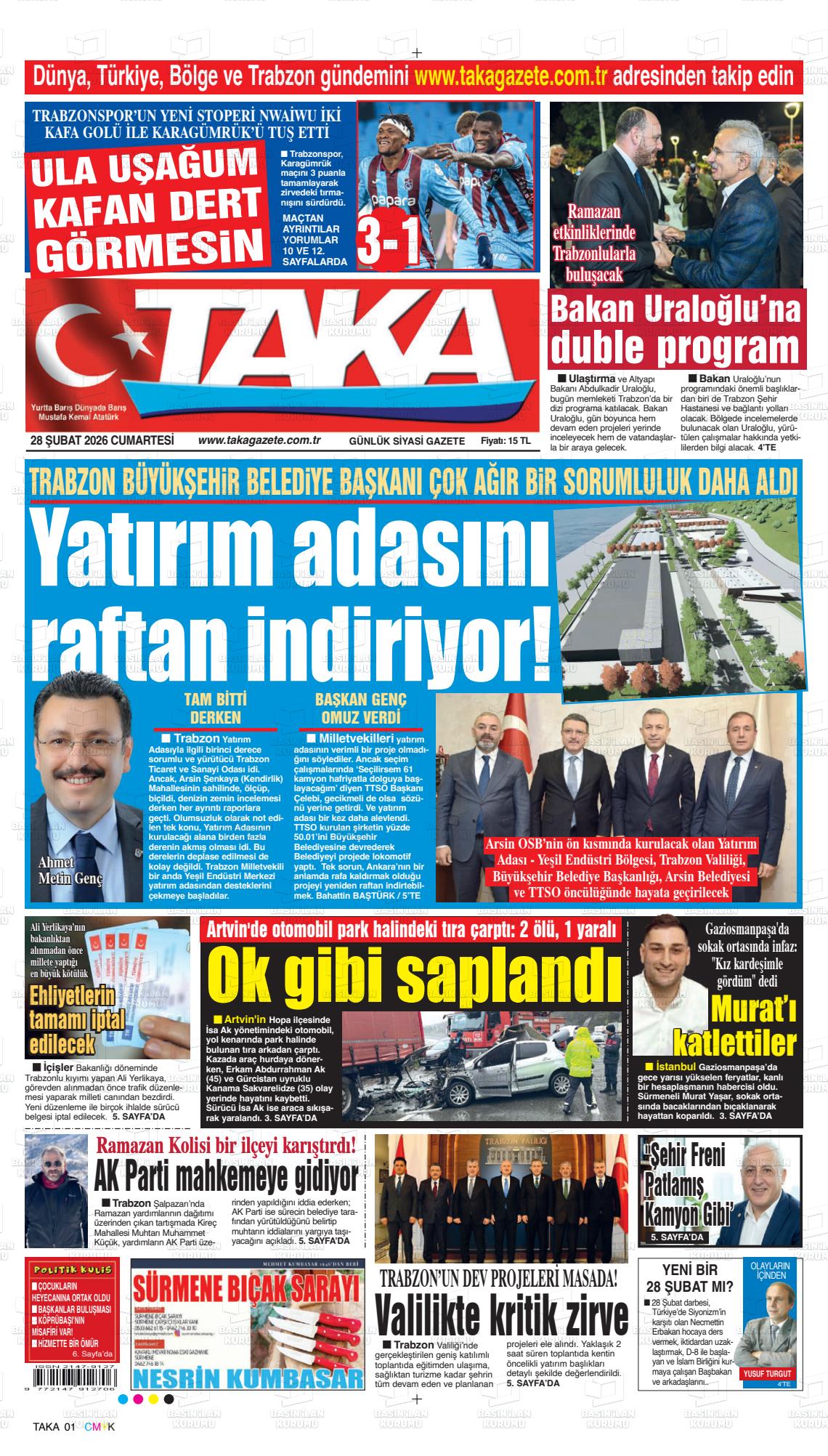 Trabzon Taka 28.02.2026