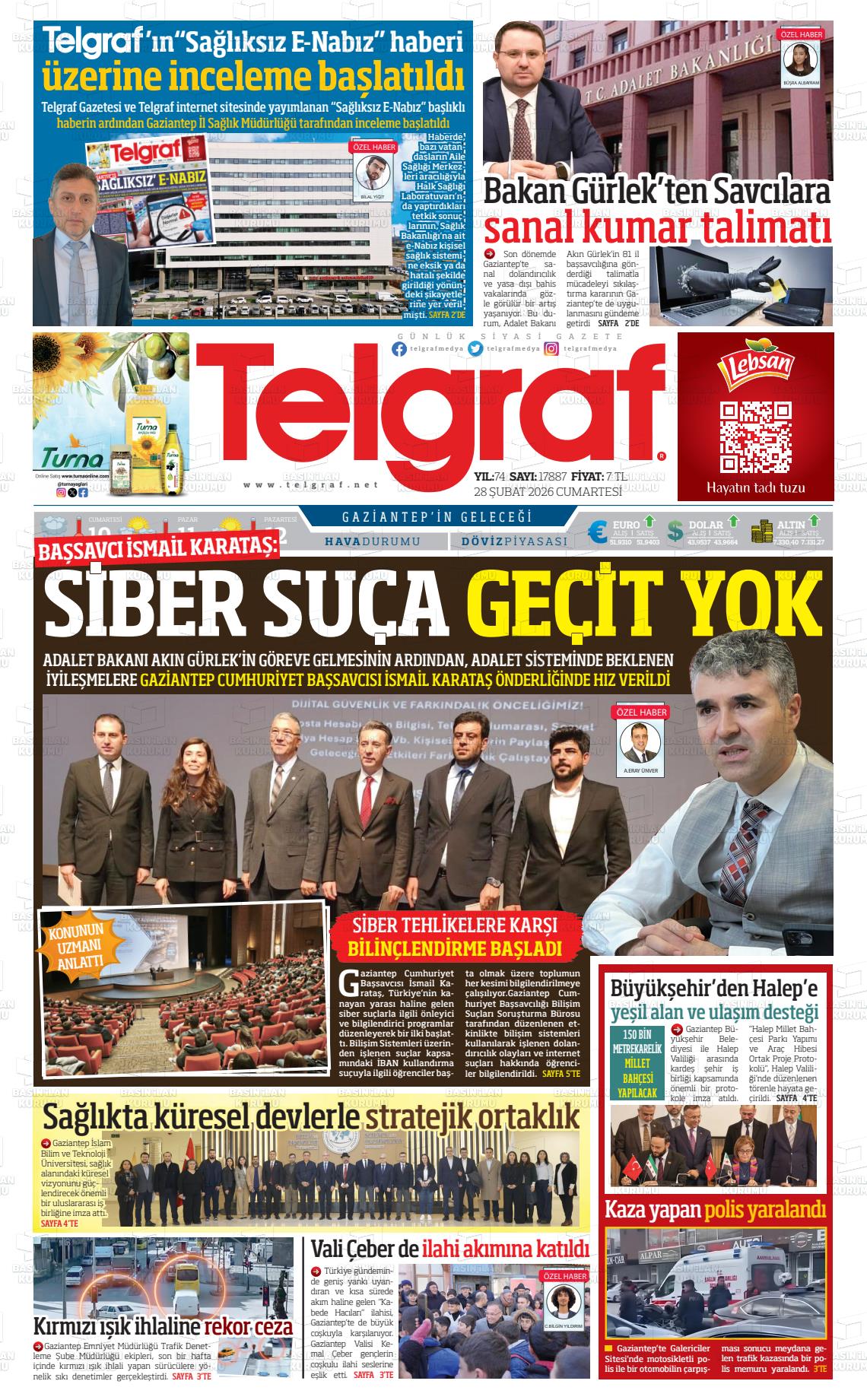 Gaziantep Telgraf 28.02.2026