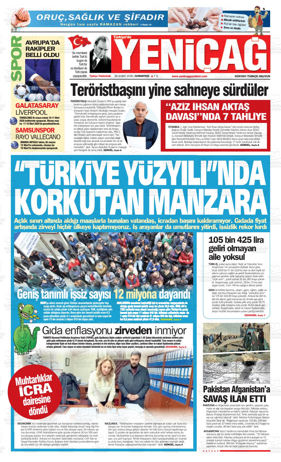 Istanbul Turkiyedeyenicag 28.02.2026