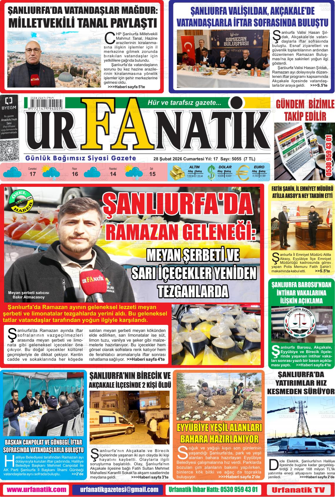 Sanliurfa Urfanatik 28.02.2026