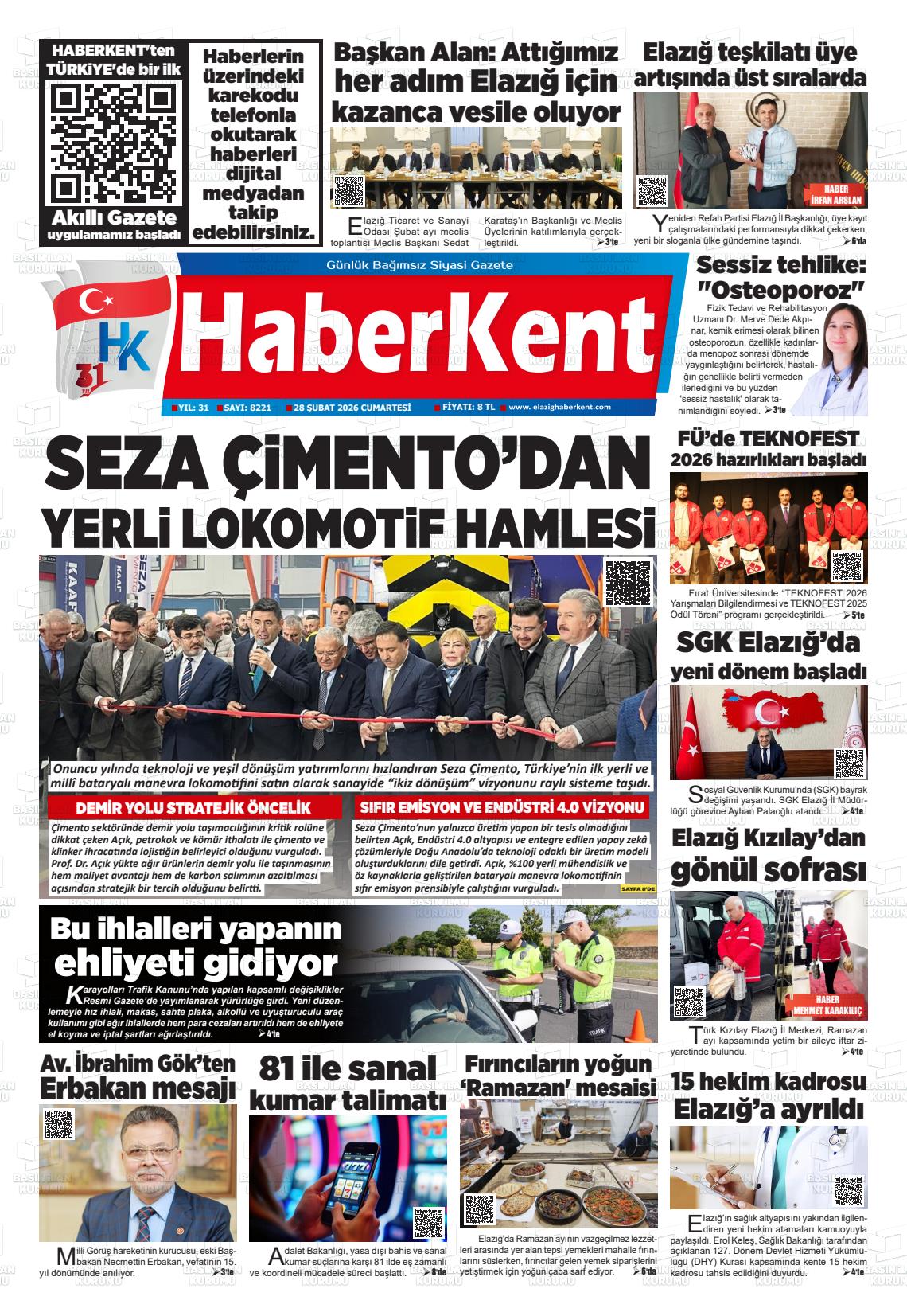 Elazig Yenicag 28.02.2026