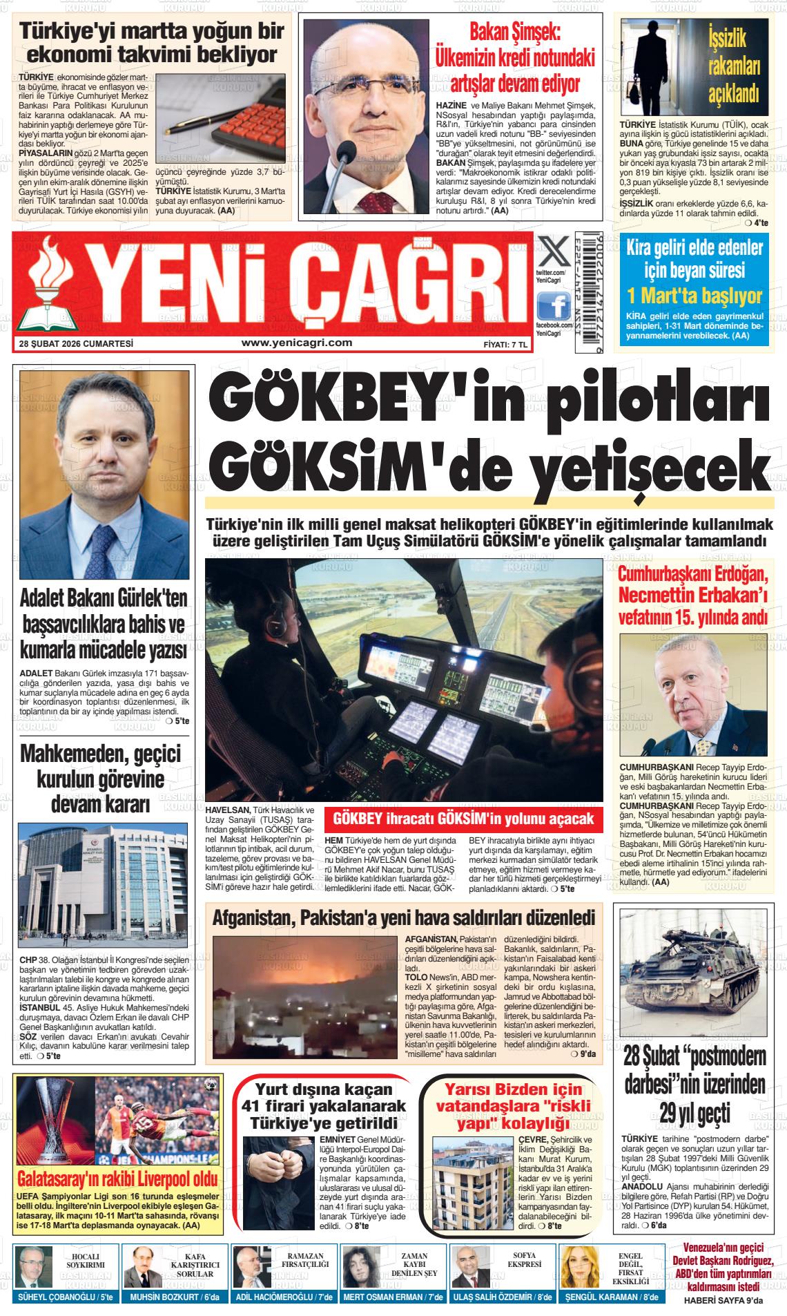 Istanbul Yenicagri 28.02.2026