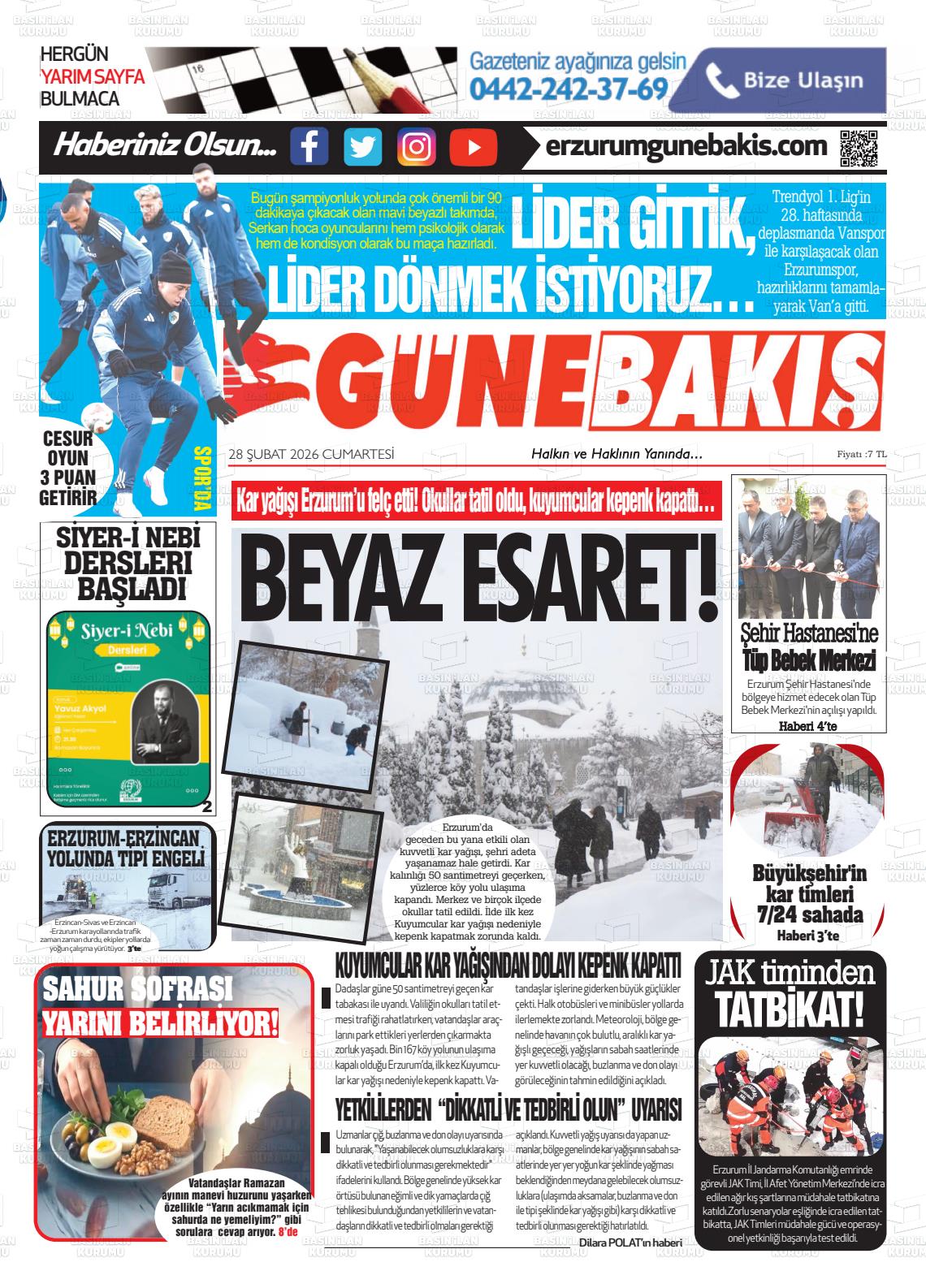 Erzurum Yenikusak 28.02.2026