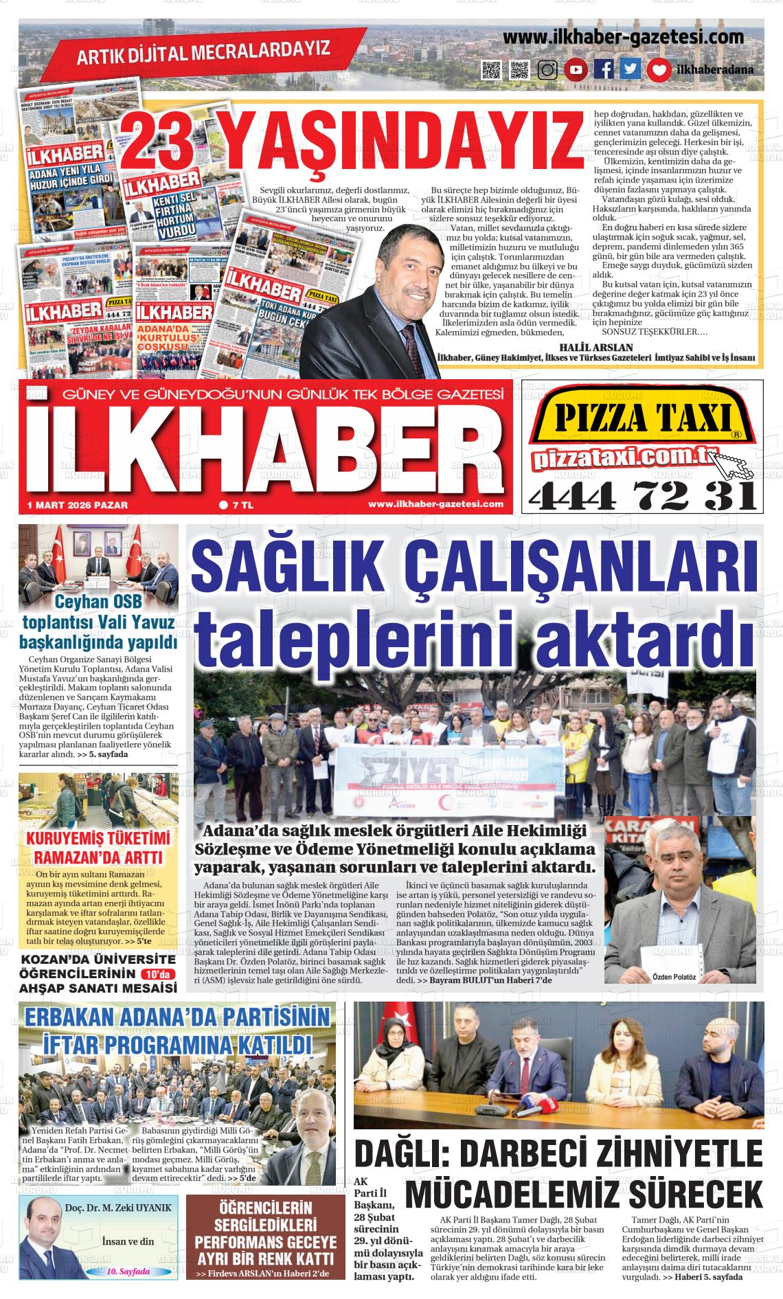 Adana Ilkhaber 01.03.2026