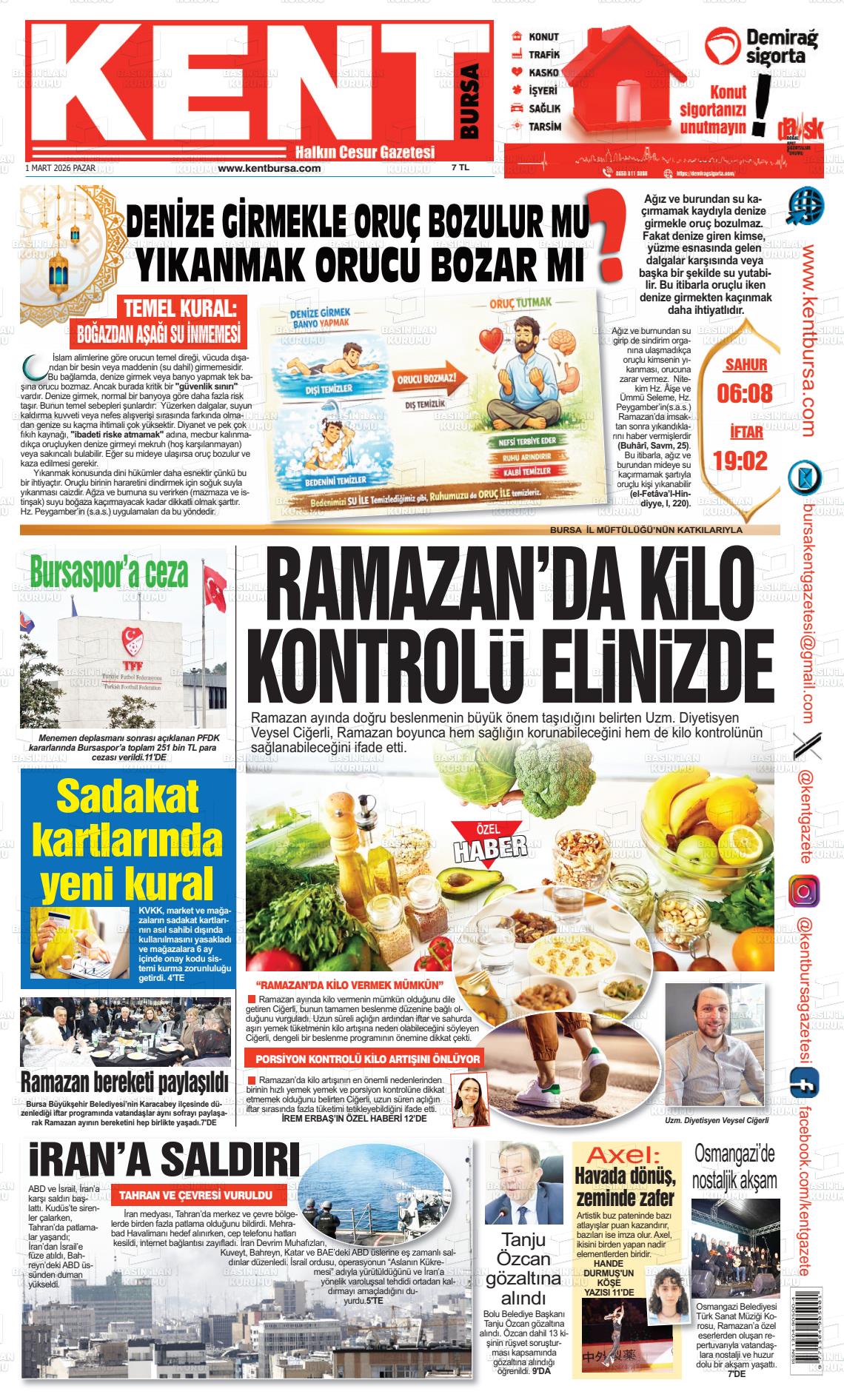 Bursa Kent 01.03.2026