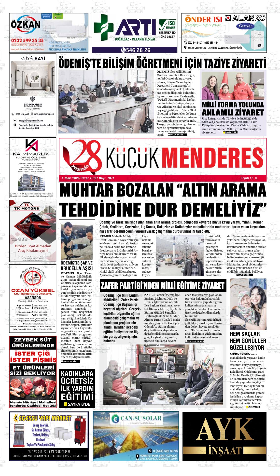 Izmir Kucukmenderes 01.03.2026