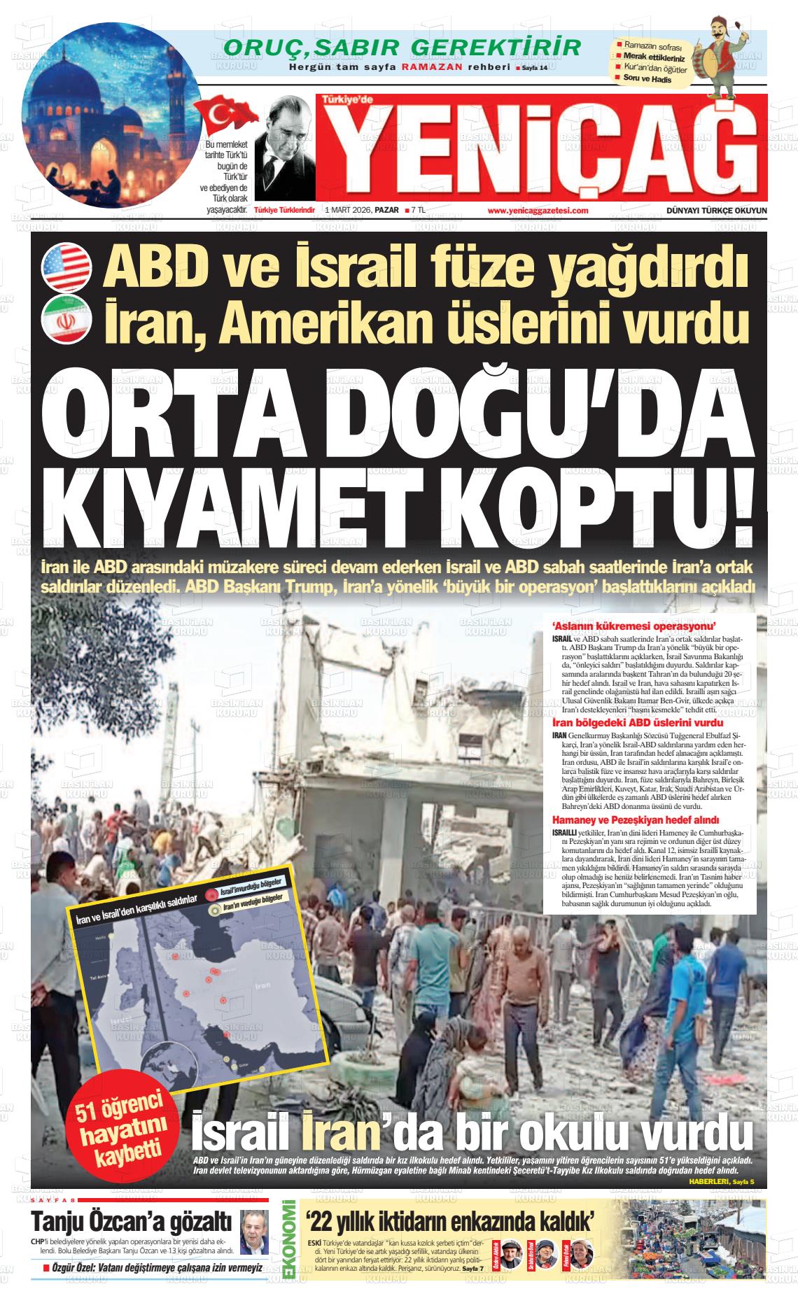 Istanbul Turkiyedeyenicag 01.03.2026