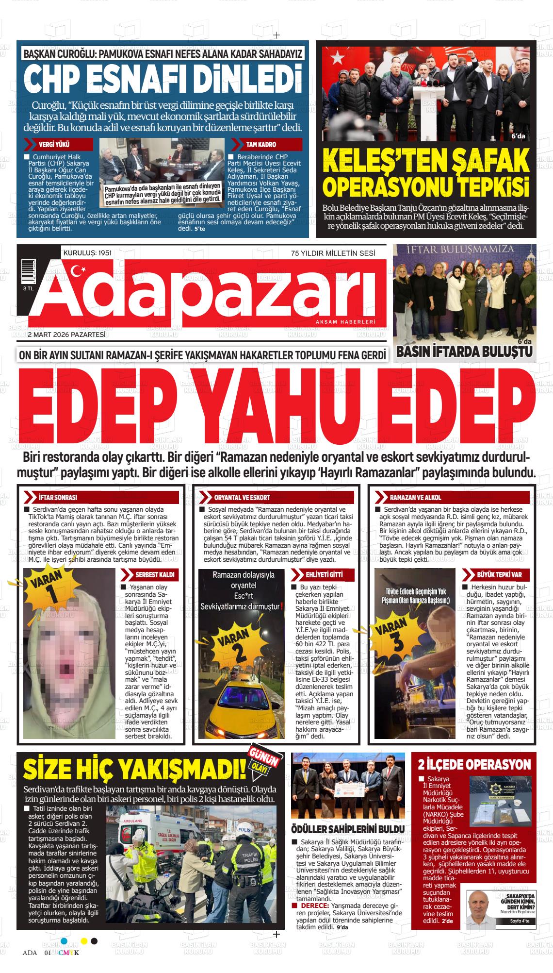 Sakarya Adapazariaksamhaberleri 02.03.2026