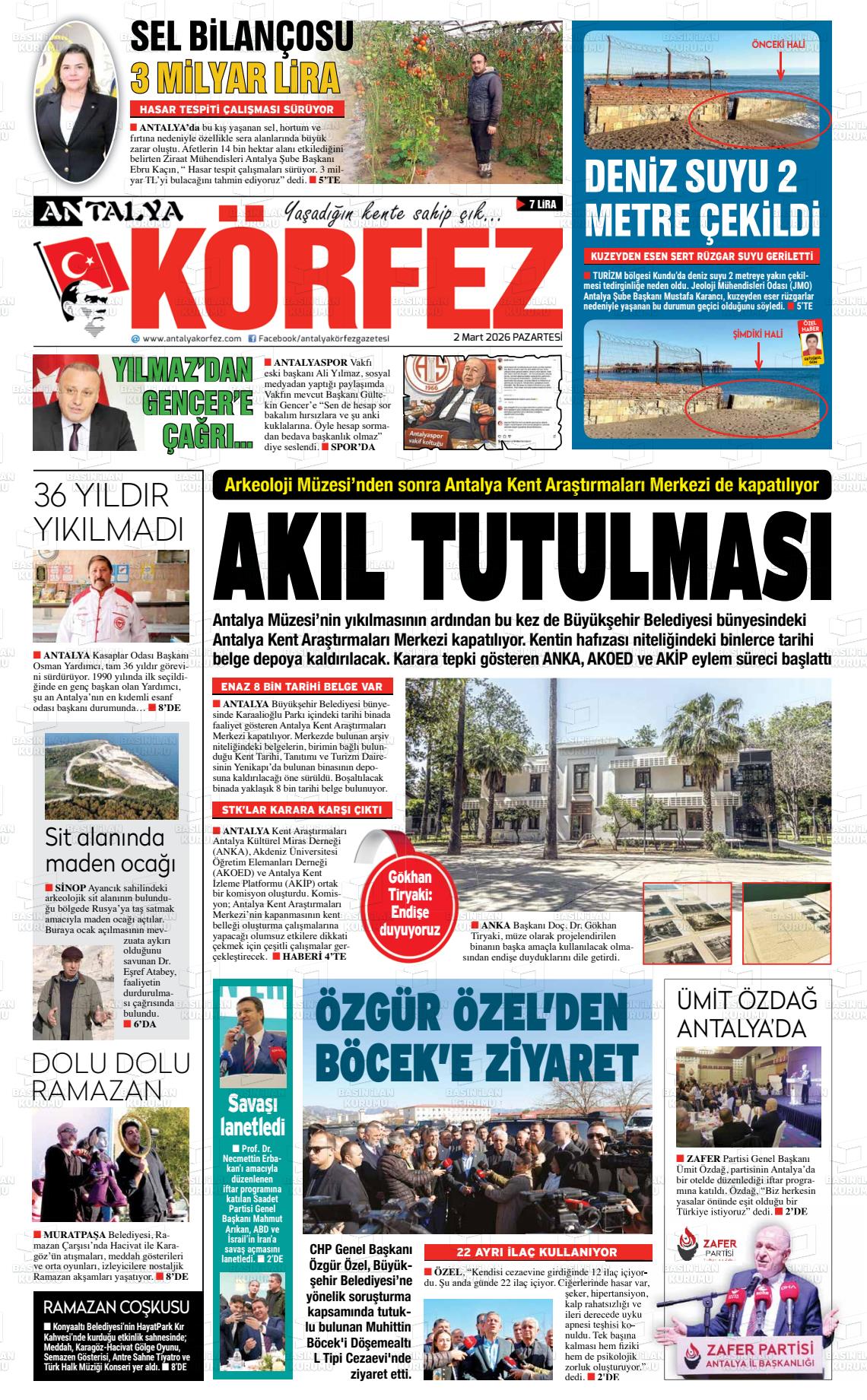 Antalya Korfez 02.03.2026