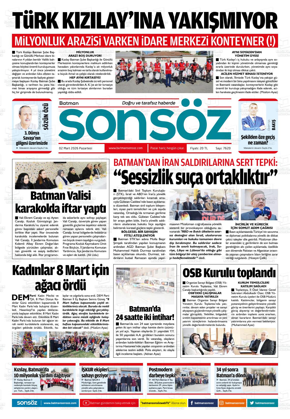 Batman Sonsoz 02.03.2026