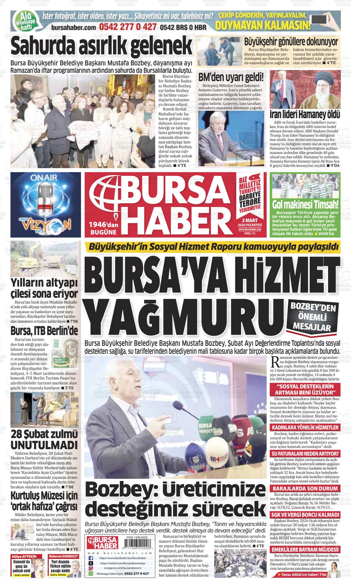 Bursa Haber 02.03.2026
