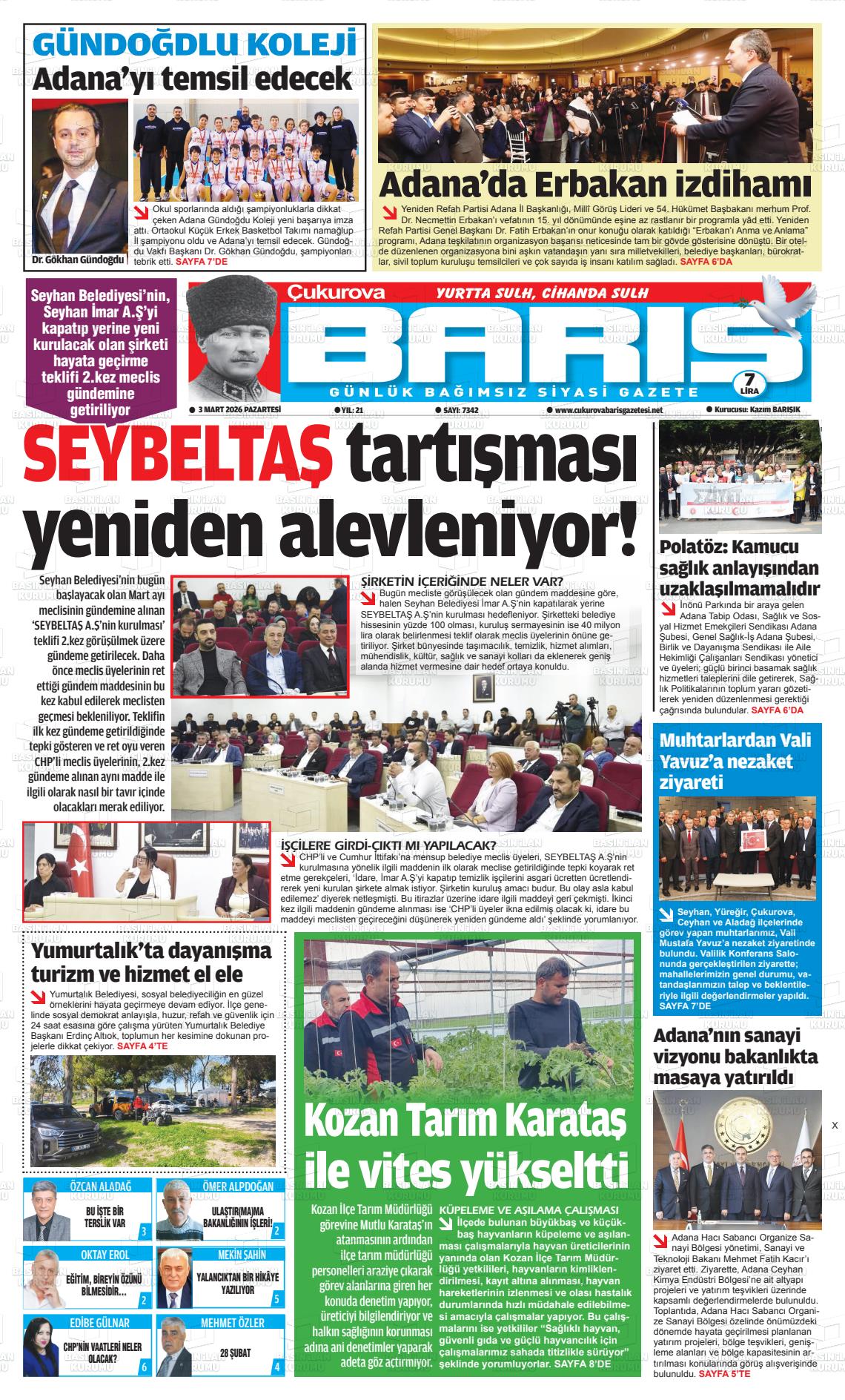 Adana Cukurovabaris 02.03.2026