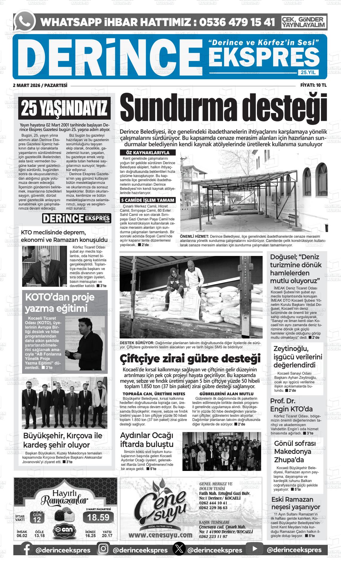 Kocaeli Derinceekspres 02.03.2026