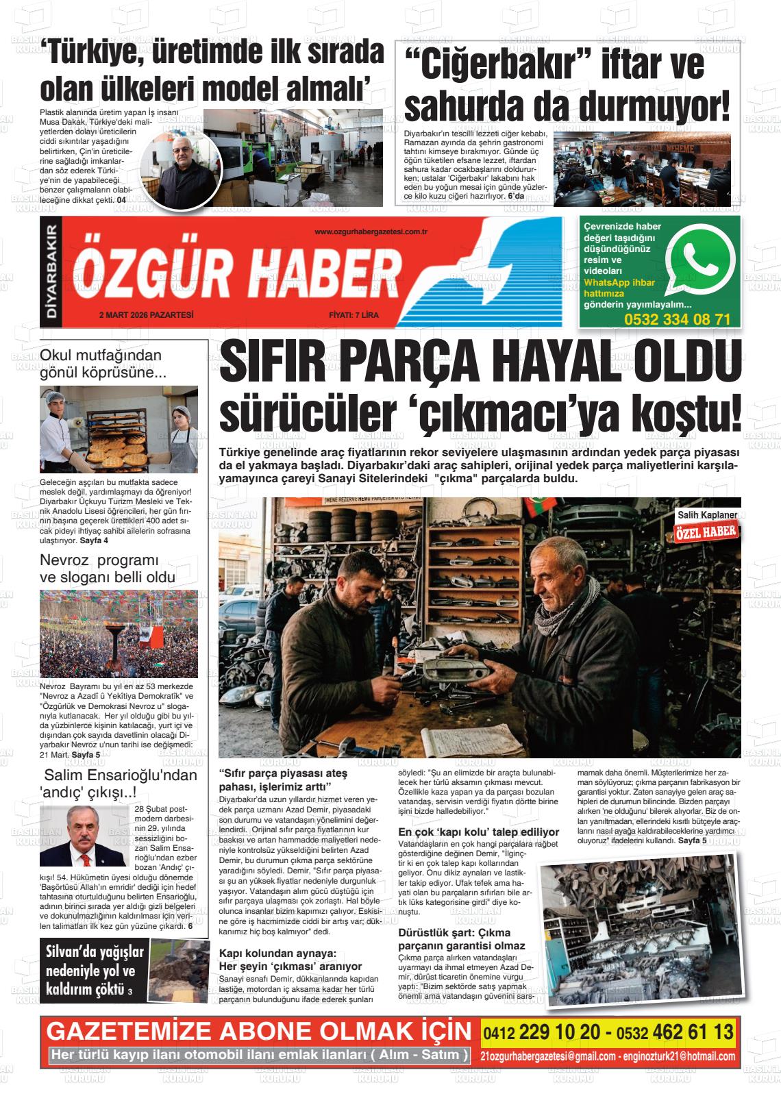 Diyarbakir Ozgurhaber 02.03.2026